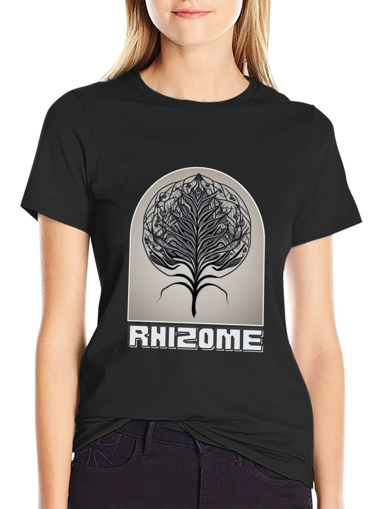 Rhizome Graphic Tee - Black