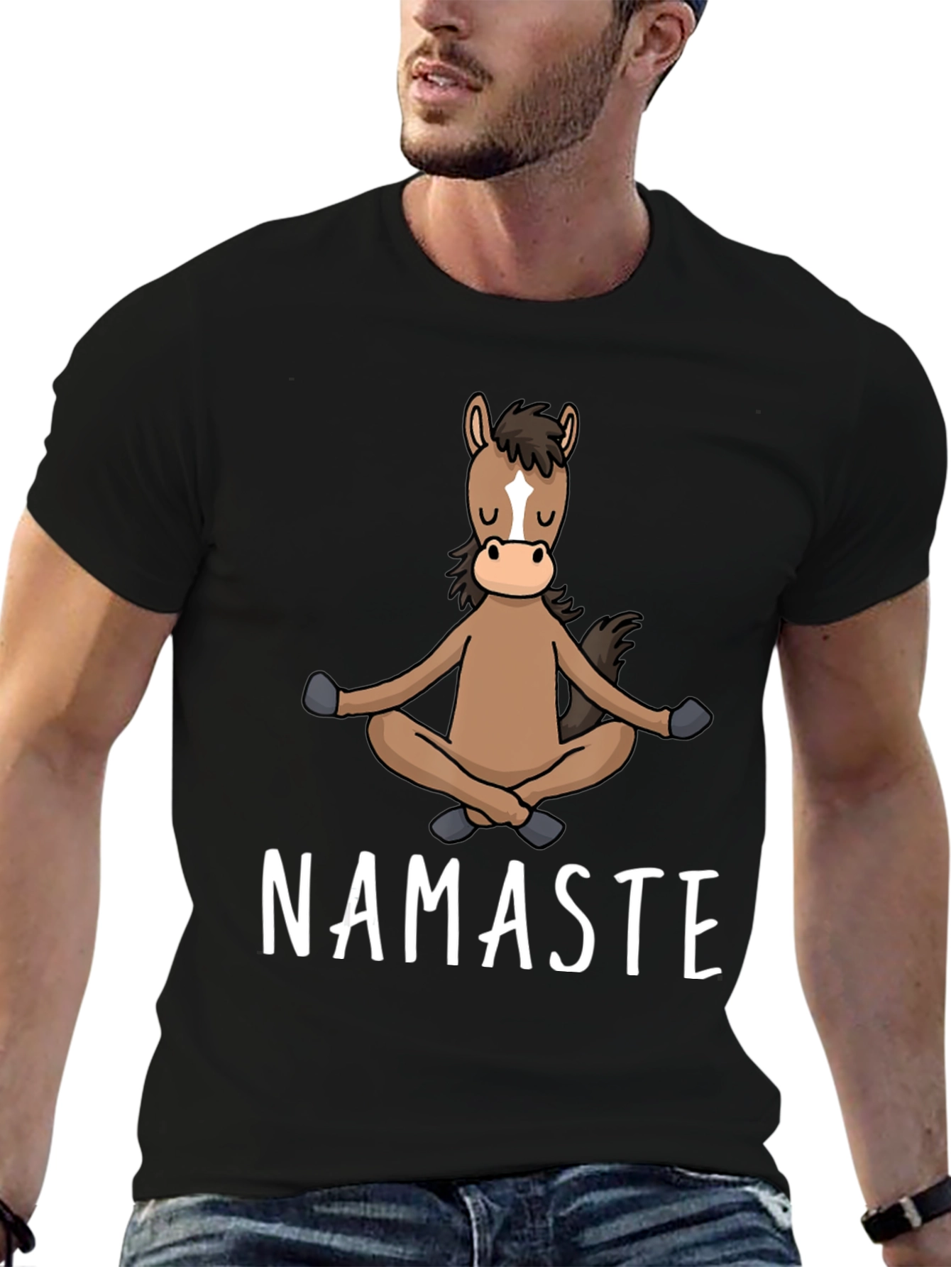 Namaste Horse T-Shirt: Meditating Equine Tee