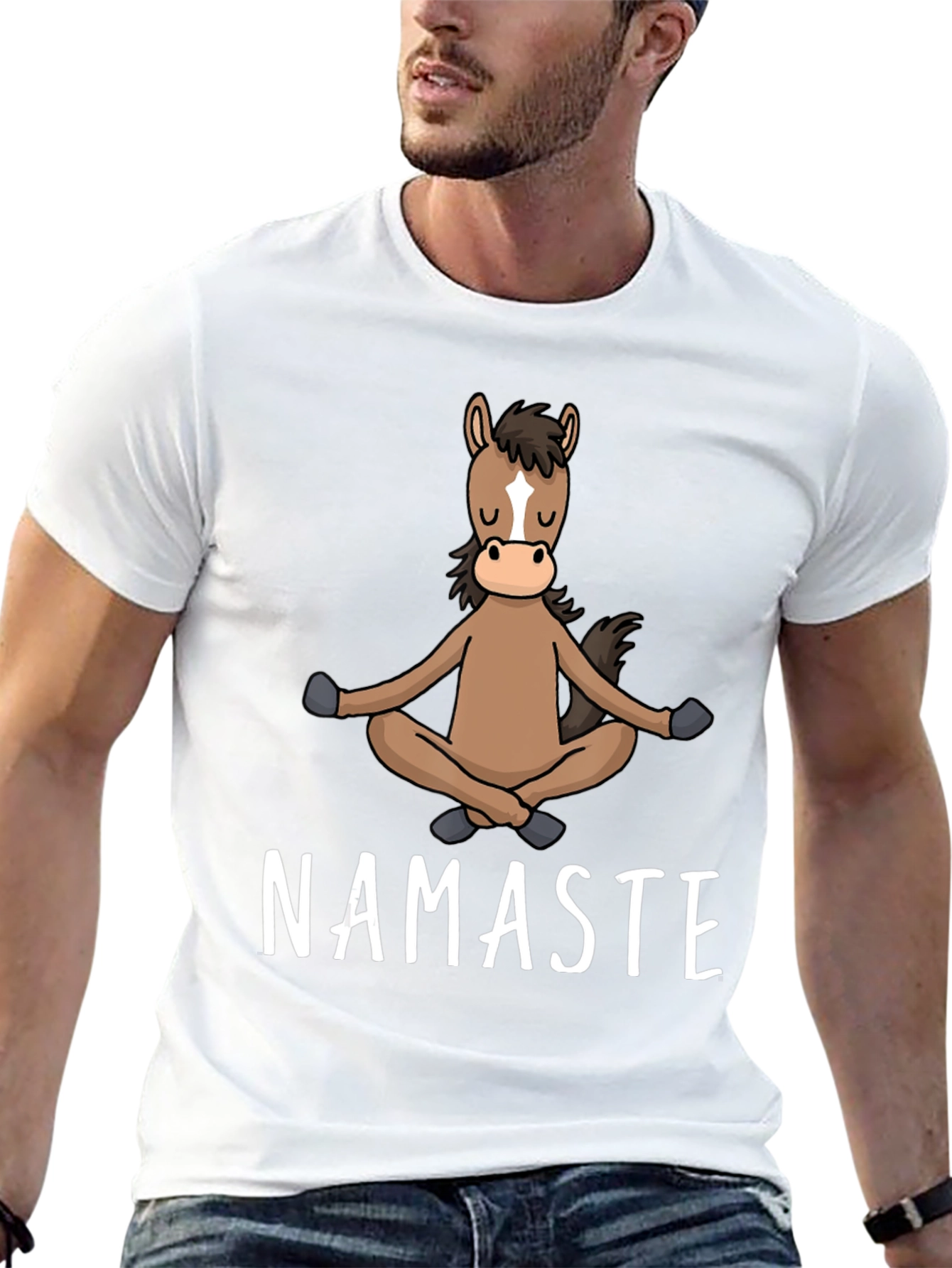 Namaste Horse T-Shirt: Meditating Equine Tee