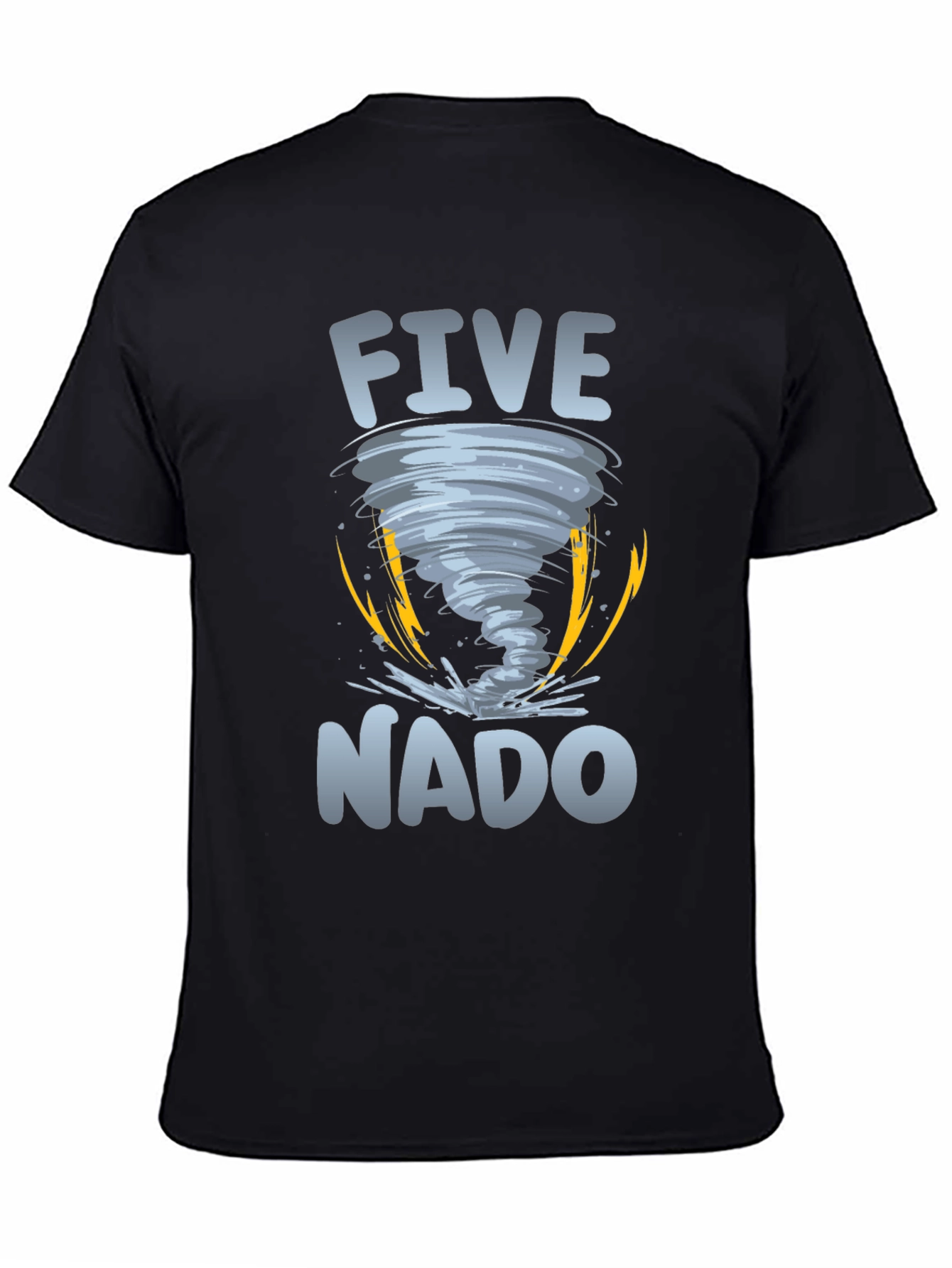 Five-Nado Graphic T-Shirt - Tornado Design Tee