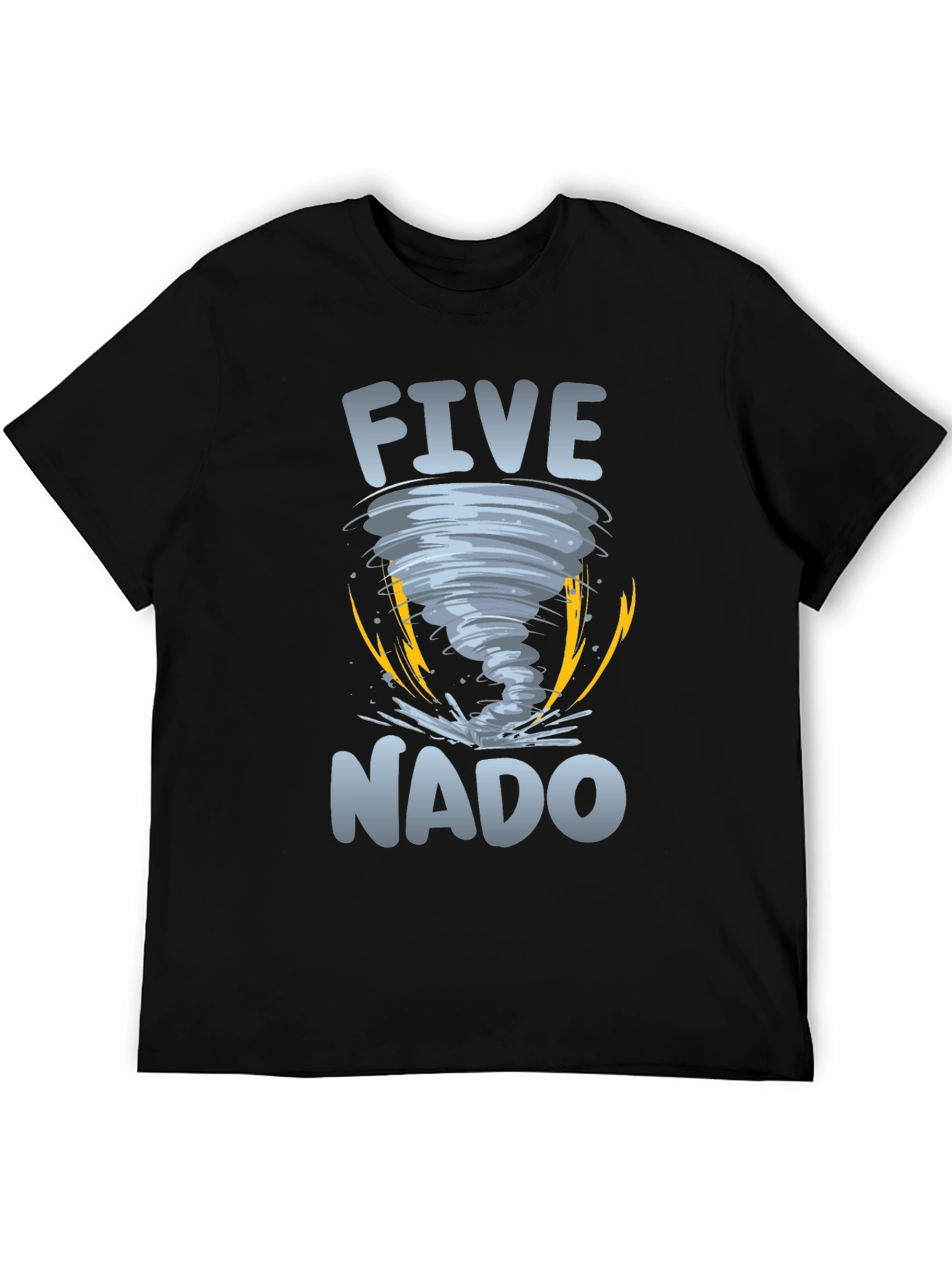 Five-Nado Graphic T-Shirt - Tornado Design Tee