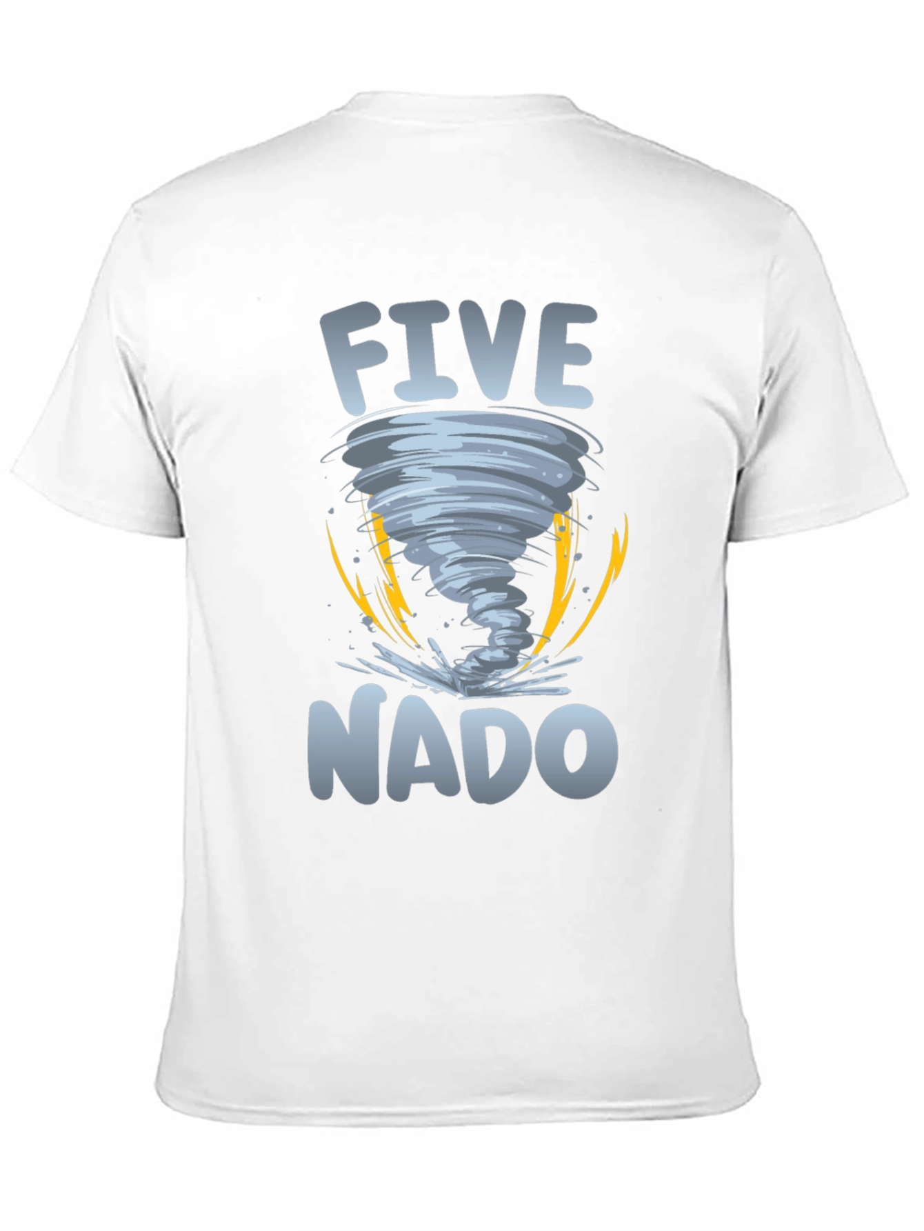 Five-Nado Graphic T-Shirt - Tornado Design Tee