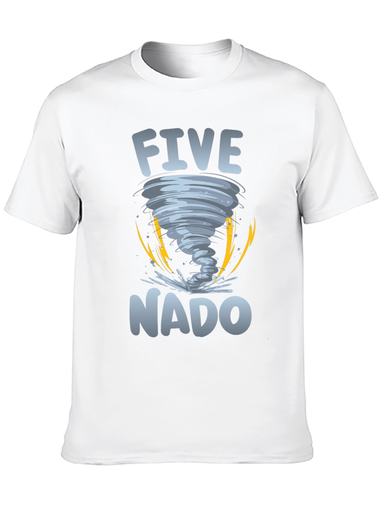 Five-Nado Graphic T-Shirt - Tornado Design Tee