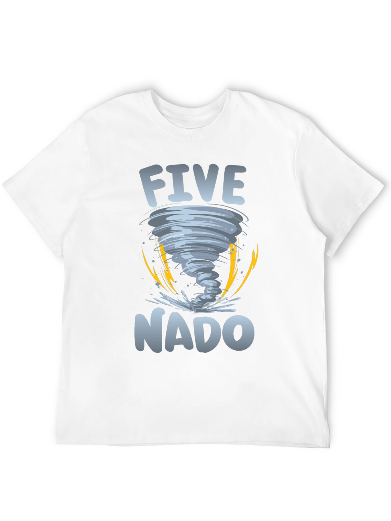 Five-Nado Graphic T-Shirt - Tornado Design Tee