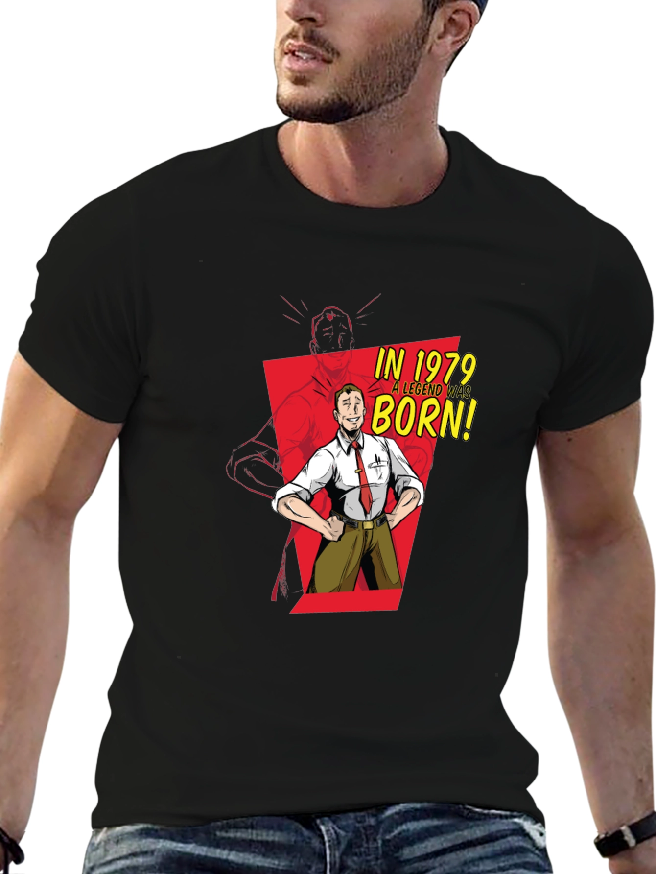 Legend Born 1979 Black Graphic Tee