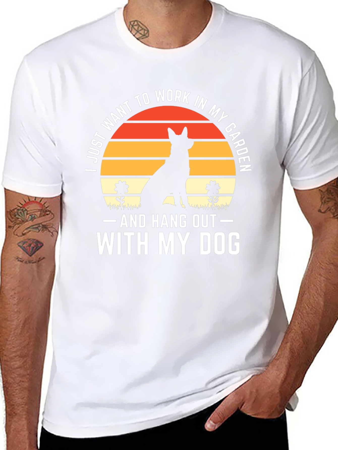 Dog Lover T-Shirt: Work in My Garden