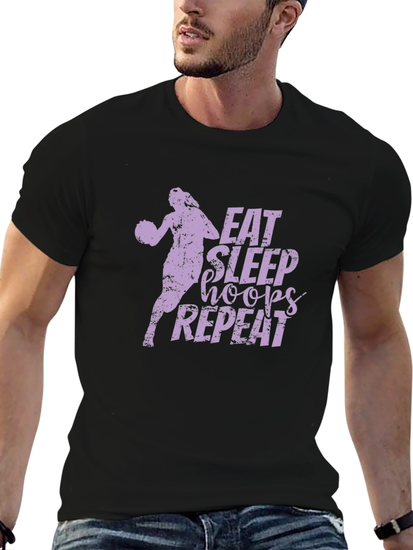 Eat Sleep Hoops Repeat T-Shirt
