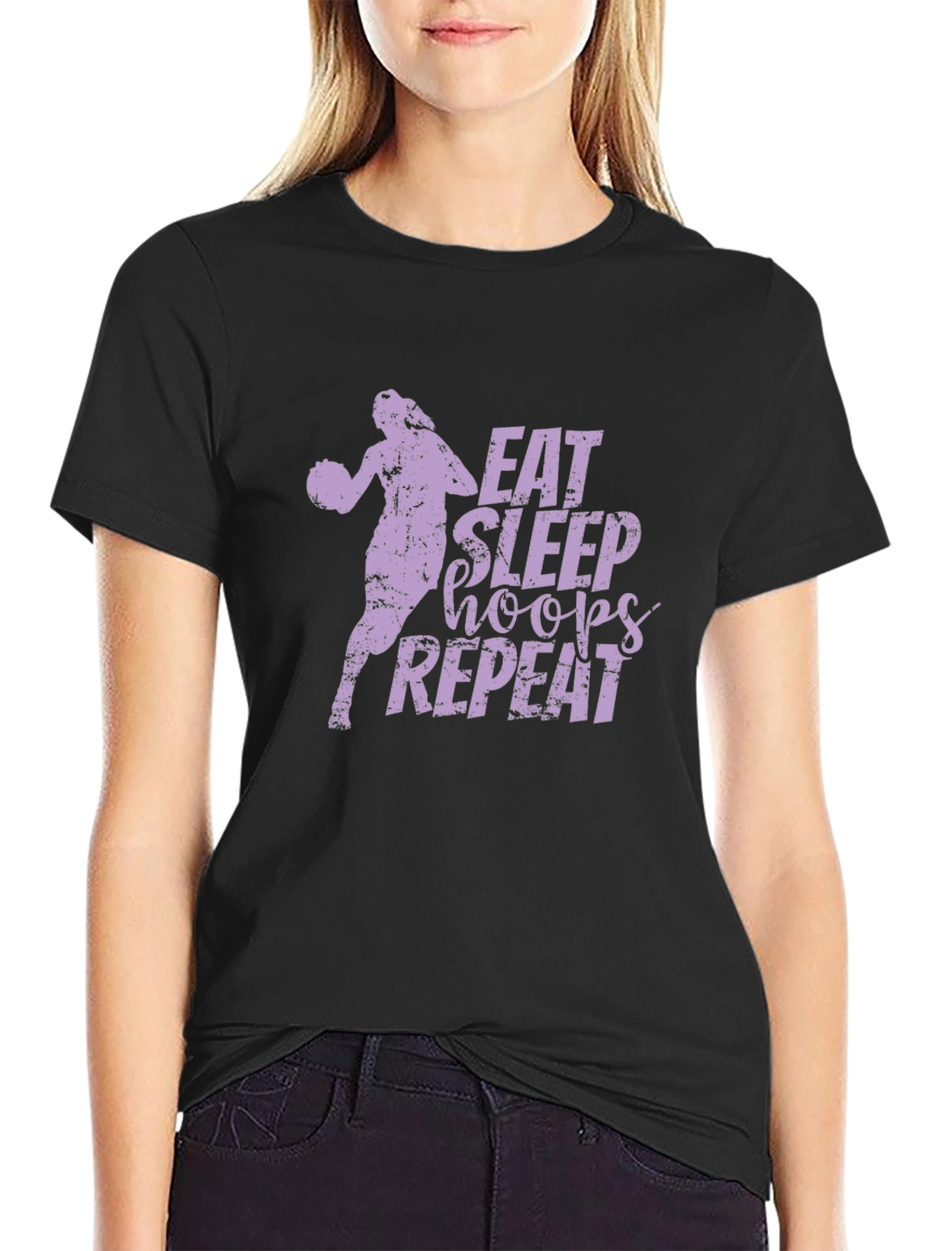 Eat Sleep Hoops Repeat T-Shirt