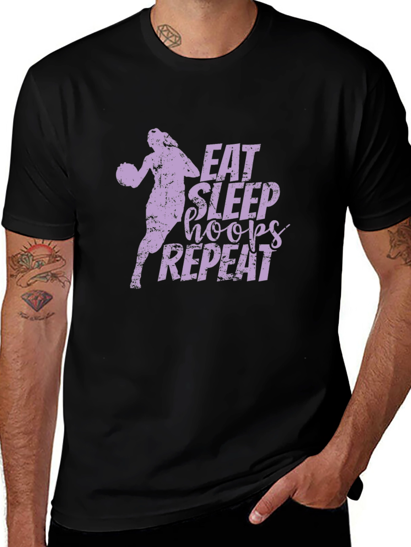 Eat Sleep Hoops Repeat T-Shirt