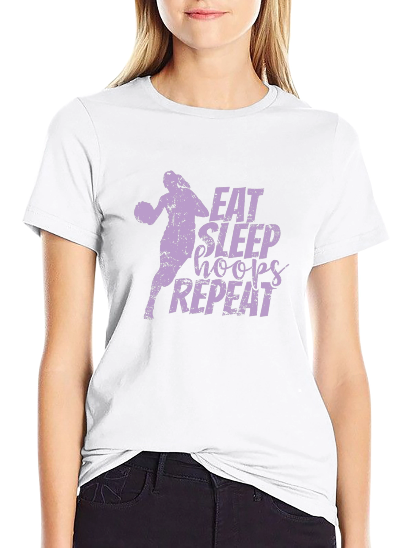 Eat Sleep Hoops Repeat T-Shirt