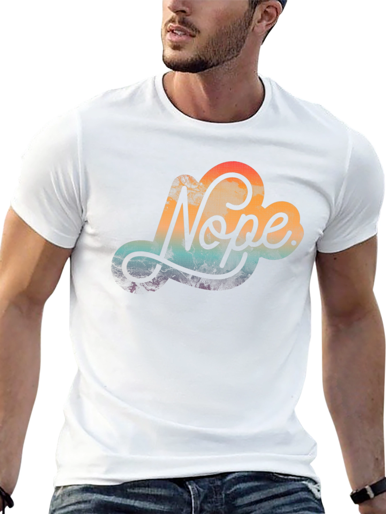Nope Cloud Graphic Tee - Trendy Comfort