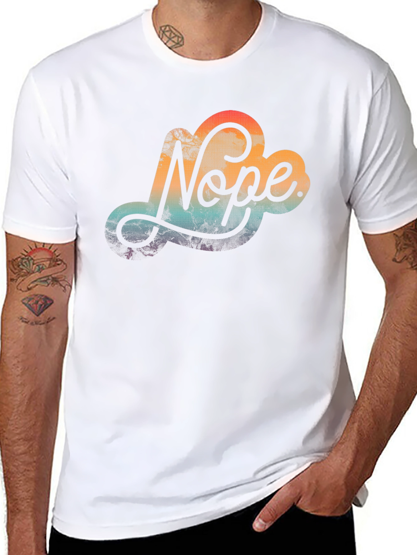 Nope Cloud Graphic Tee - Trendy Comfort