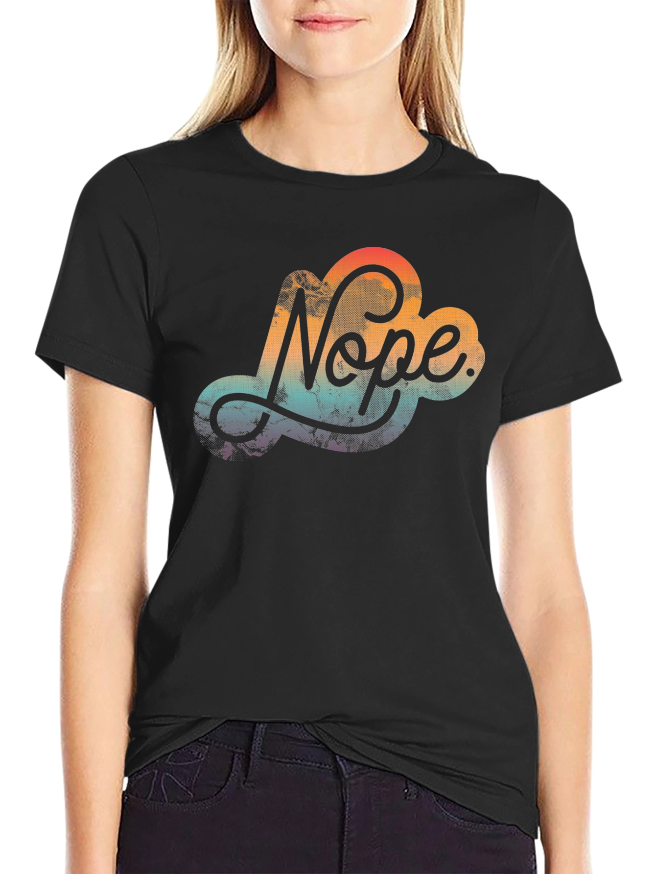 Nope Cloud Graphic Tee - Trendy Comfort