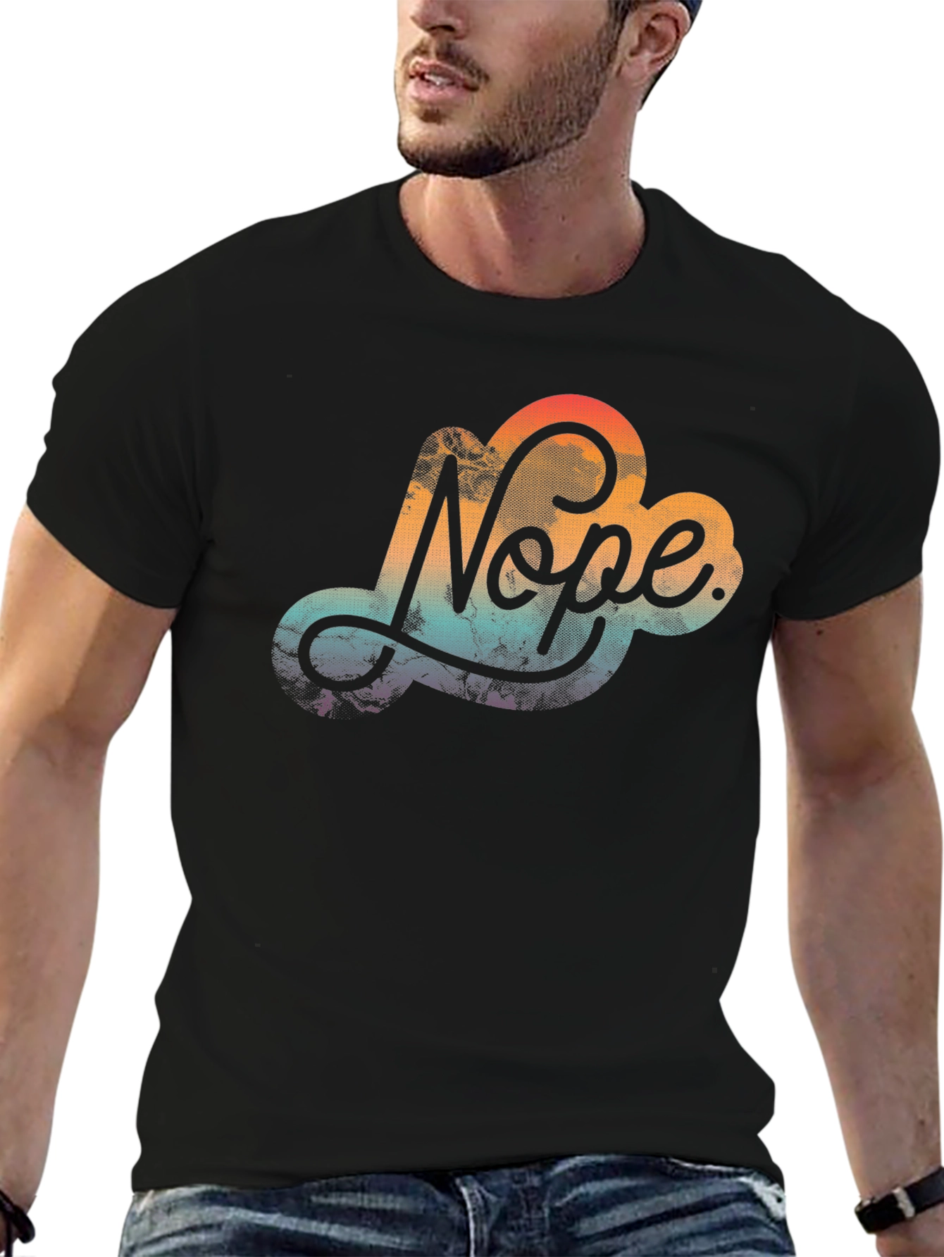 Nope Cloud Graphic Tee - Trendy Comfort