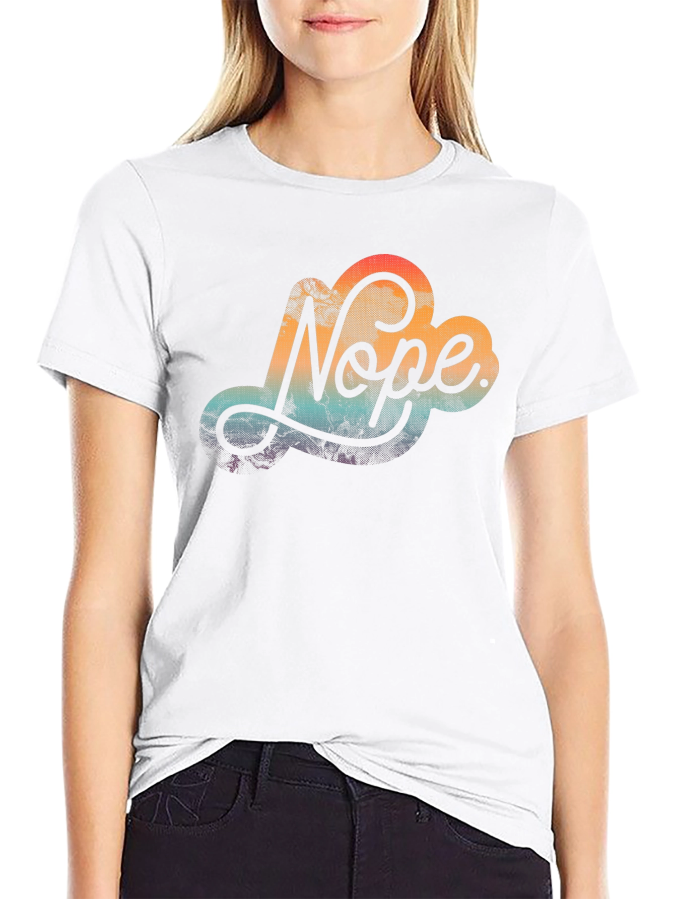 Nope Cloud Graphic Tee - Trendy Comfort