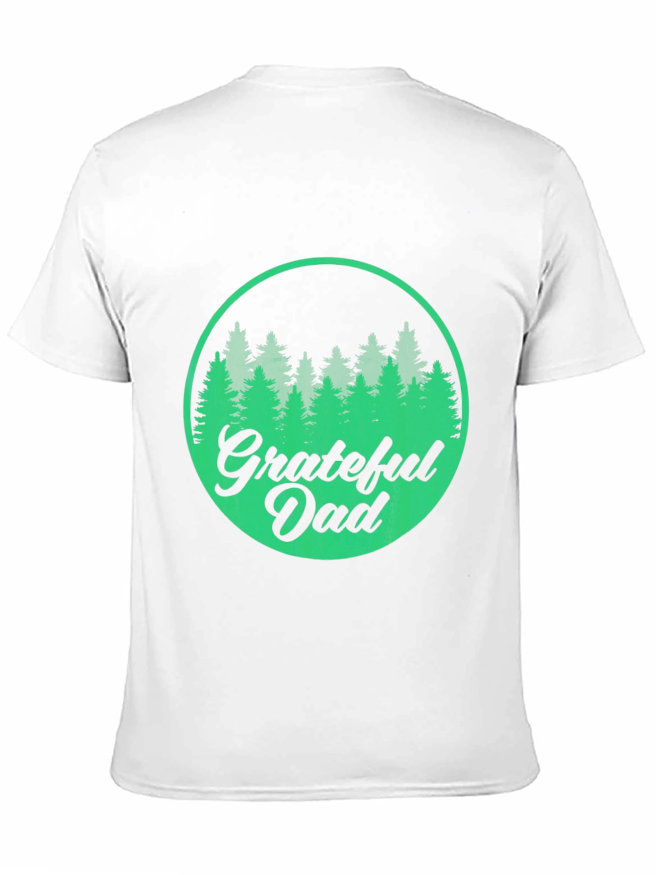 Grateful Dad Forest Graphic Tee - Black