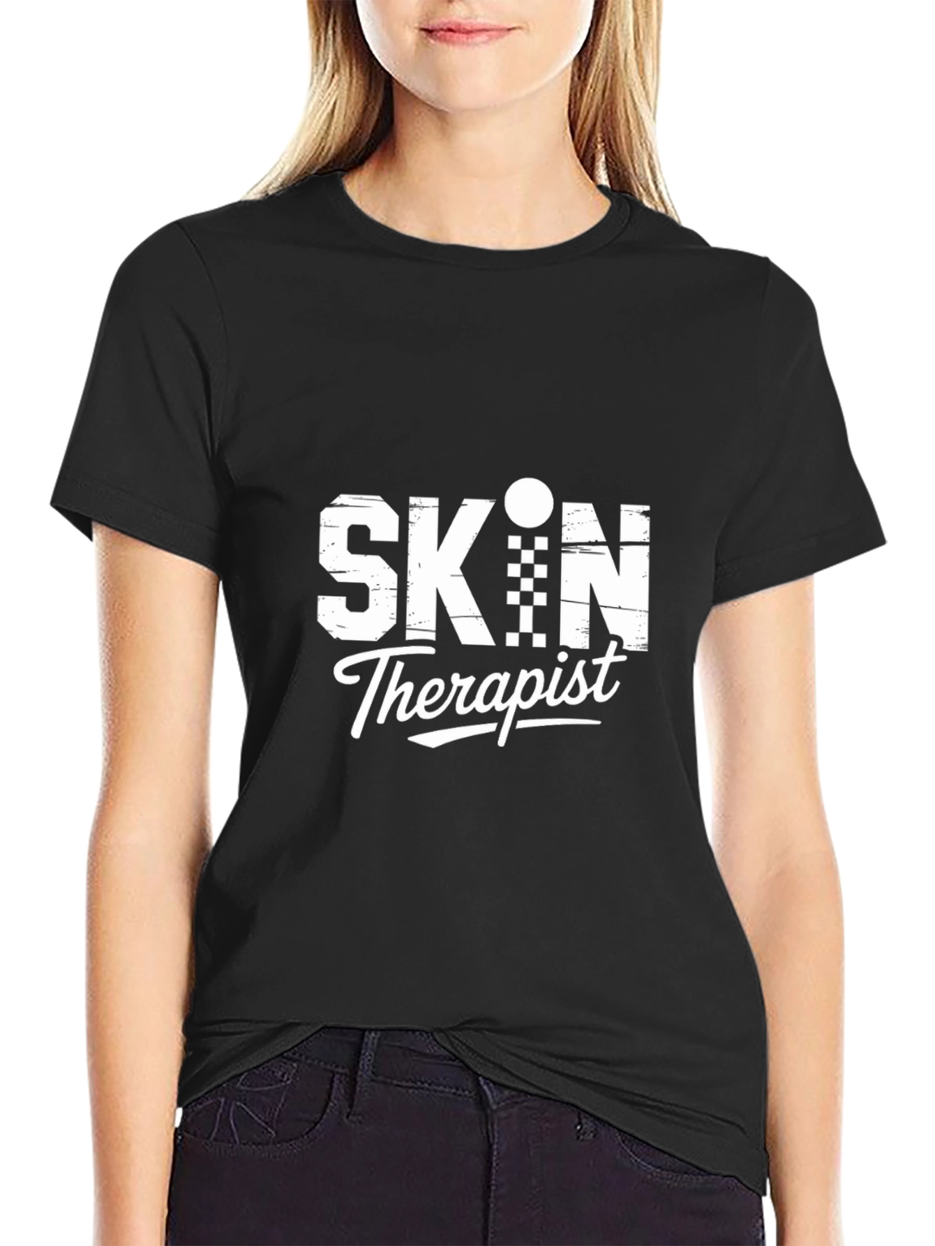 Skin Therapist Graphic Tee - Black