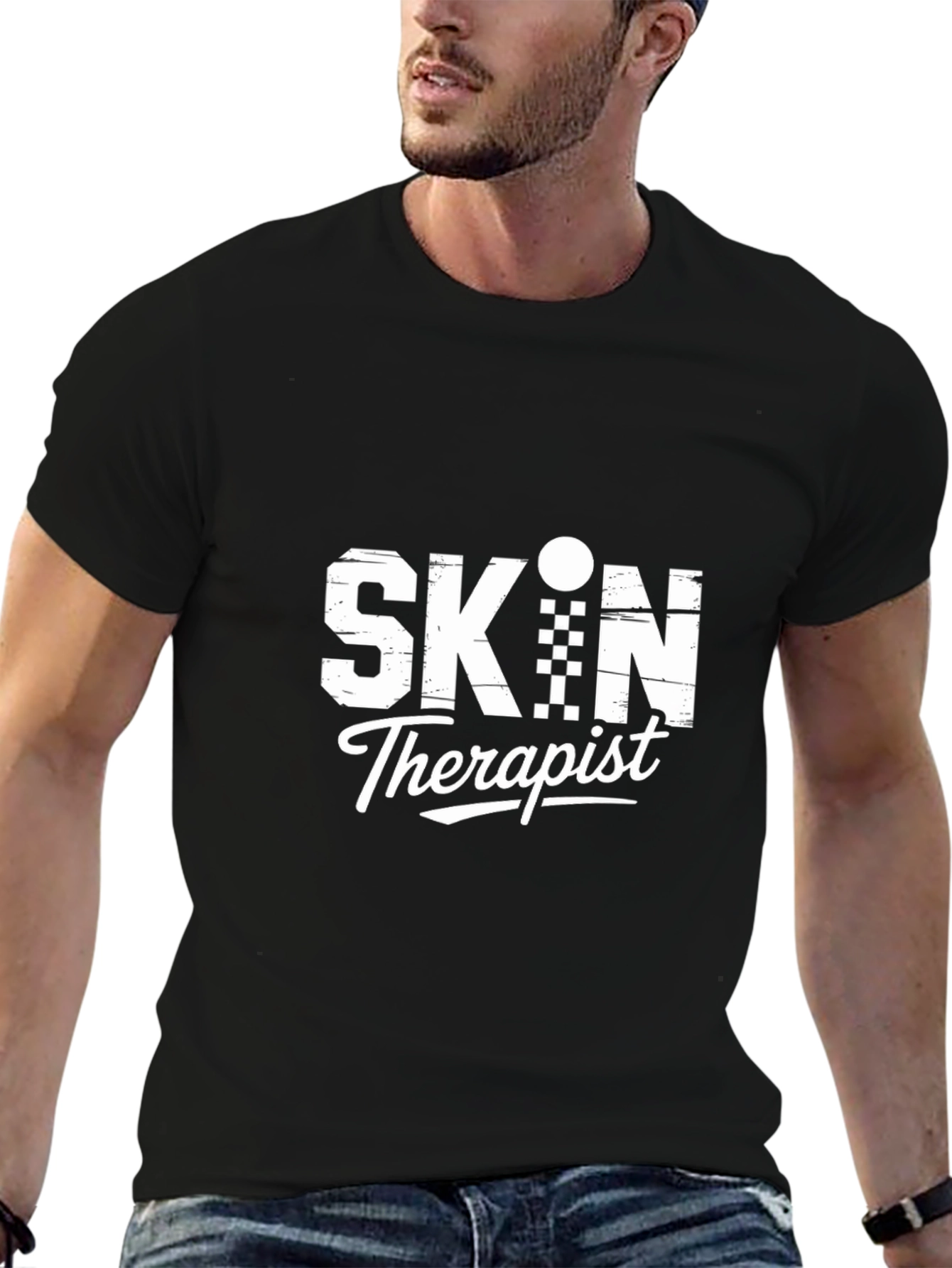 Skin Therapist Graphic Tee - Black