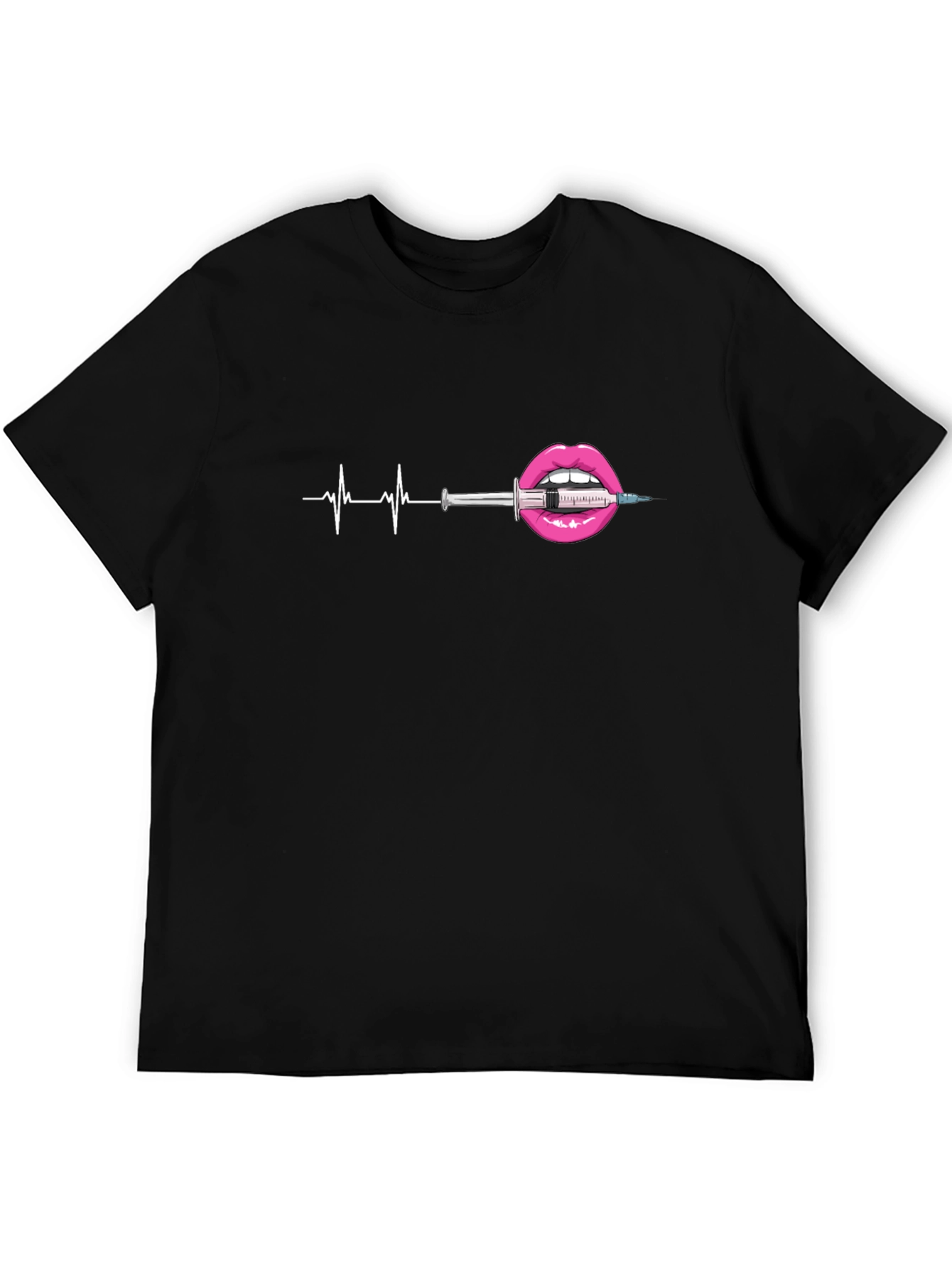 Heartbeat Lipstick Syringe Graphic Tee