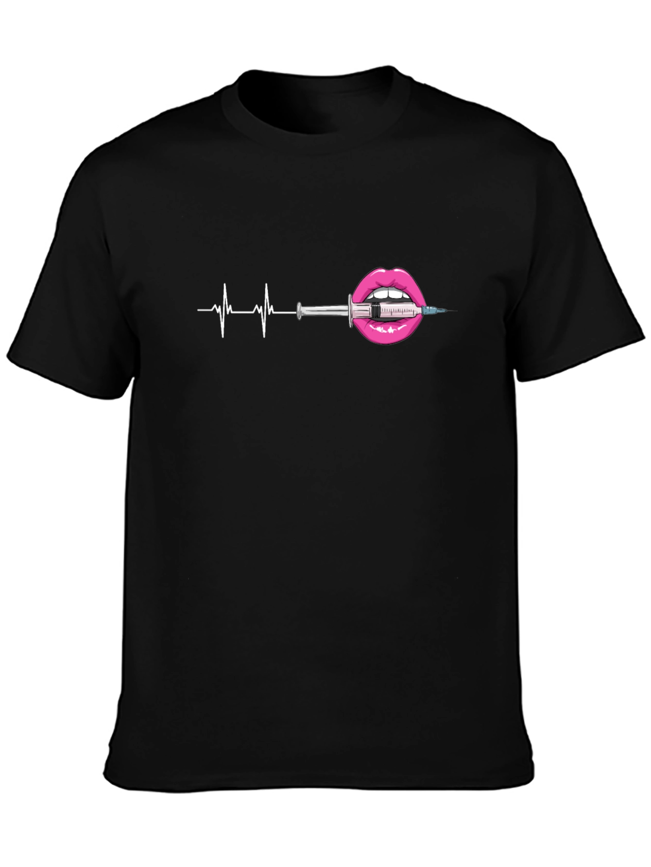 Heartbeat Lipstick Syringe Graphic Tee