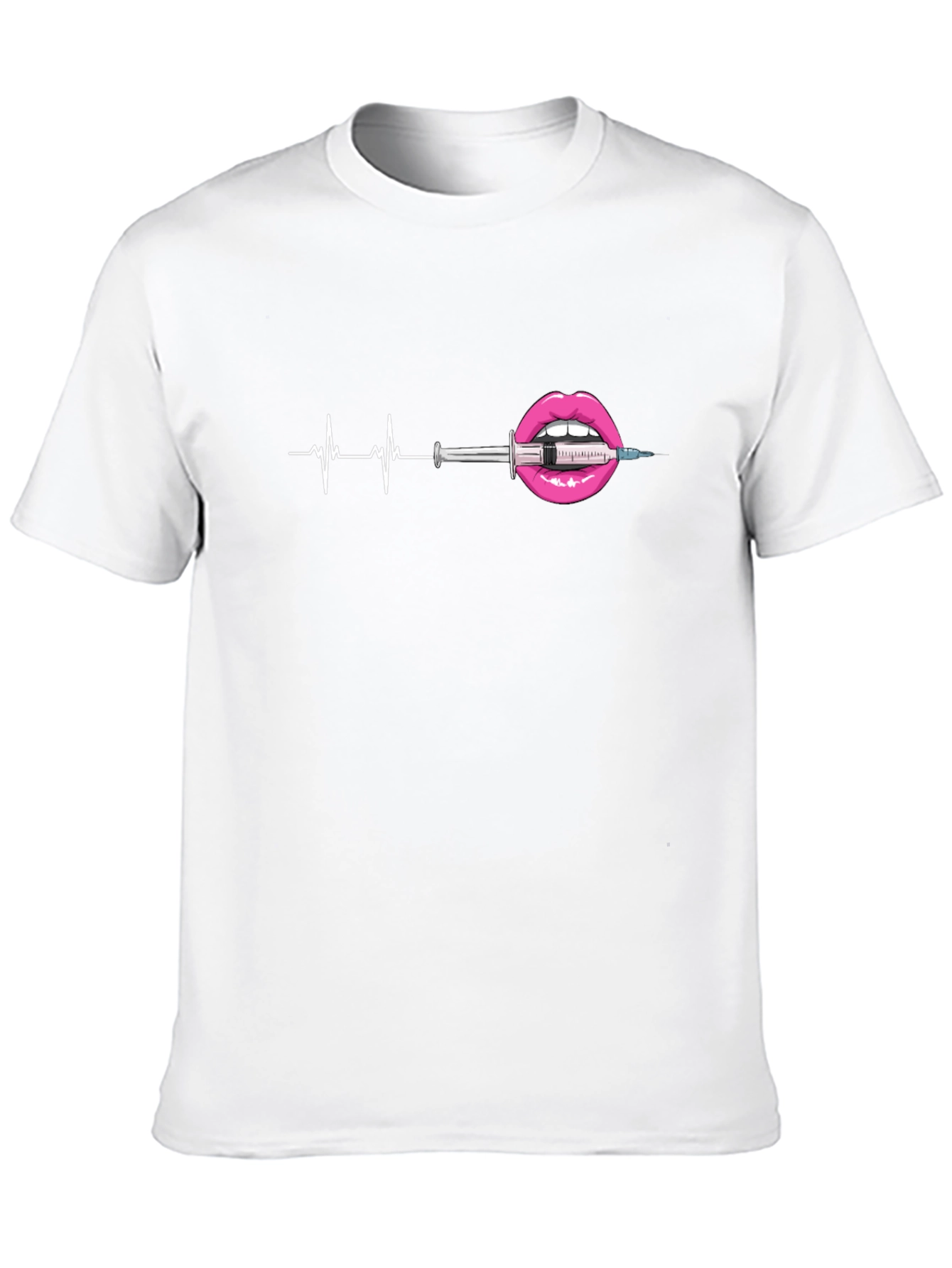 Heartbeat Lipstick Syringe Graphic Tee