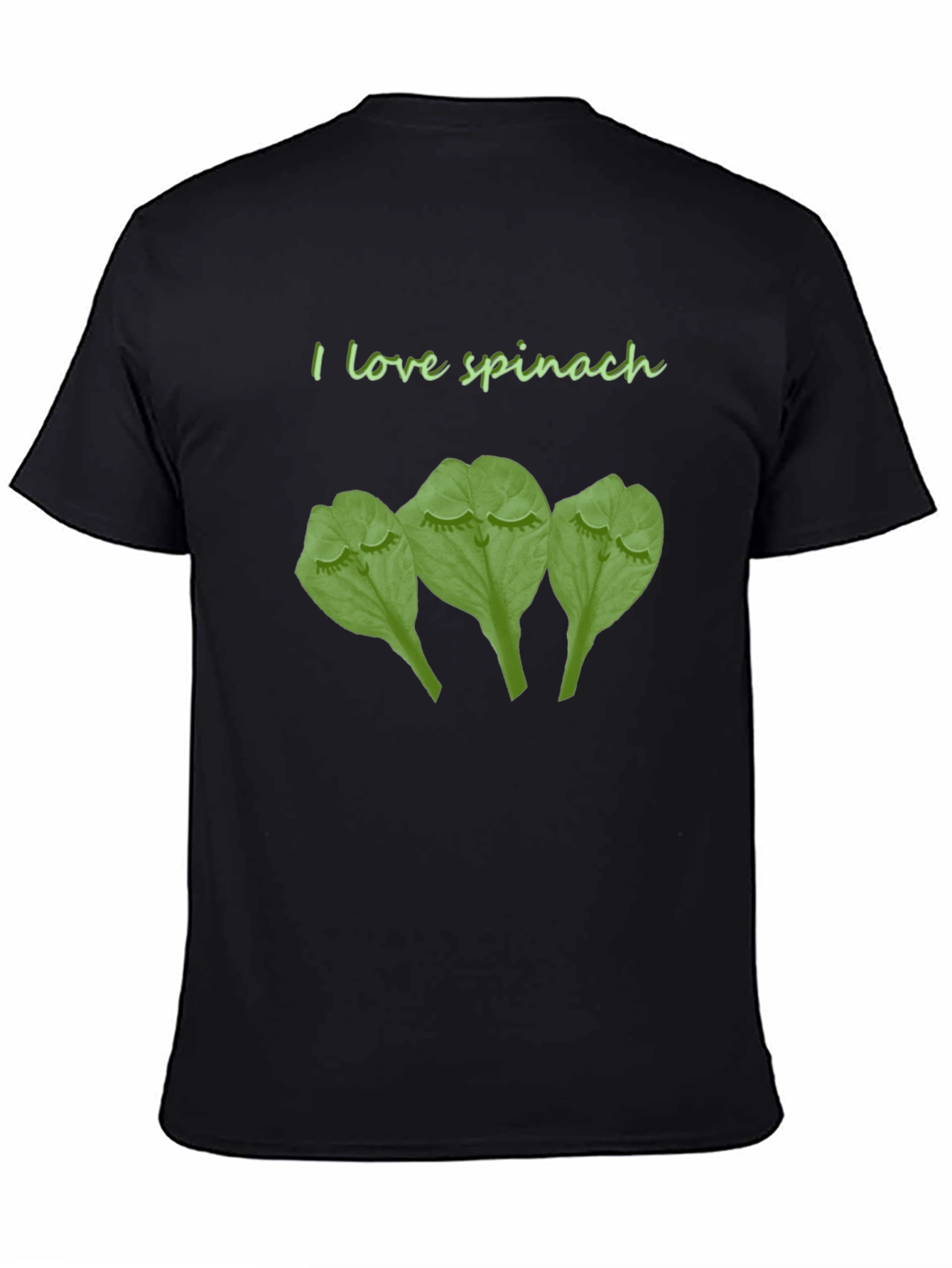 I Love Spinach Funny Graphic T-Shirt