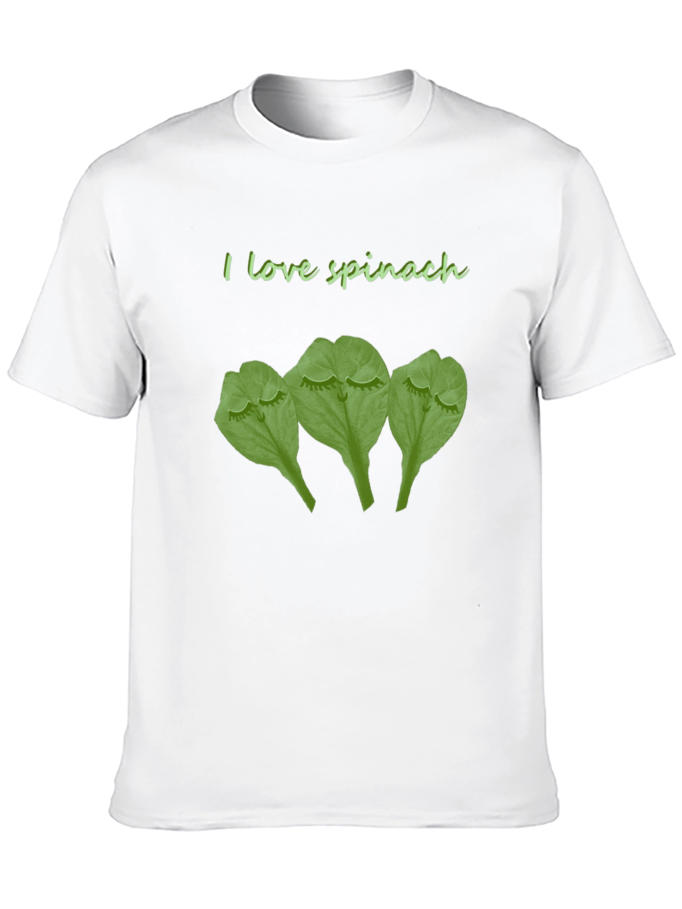 I Love Spinach Funny Graphic T-Shirt