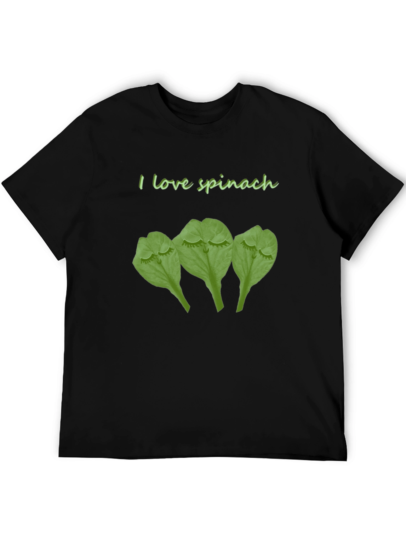 I Love Spinach Funny Graphic T-Shirt