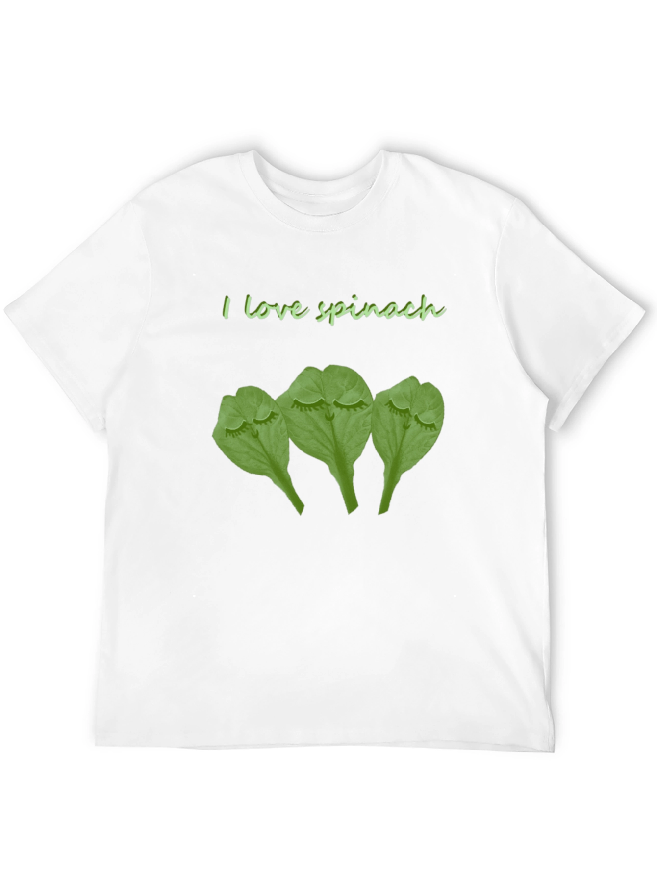 I Love Spinach Funny Graphic T-Shirt