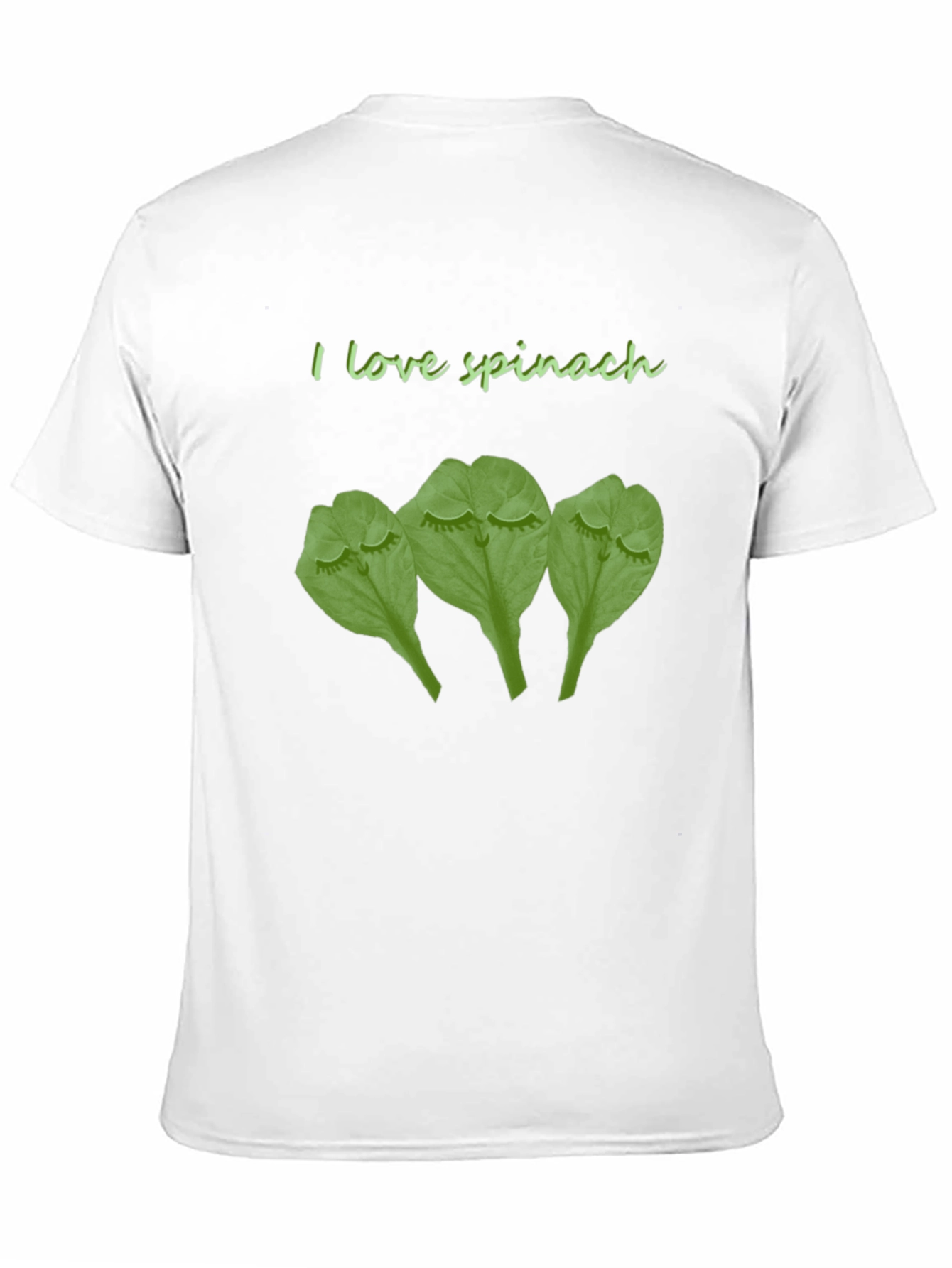 I Love Spinach Funny Graphic T-Shirt