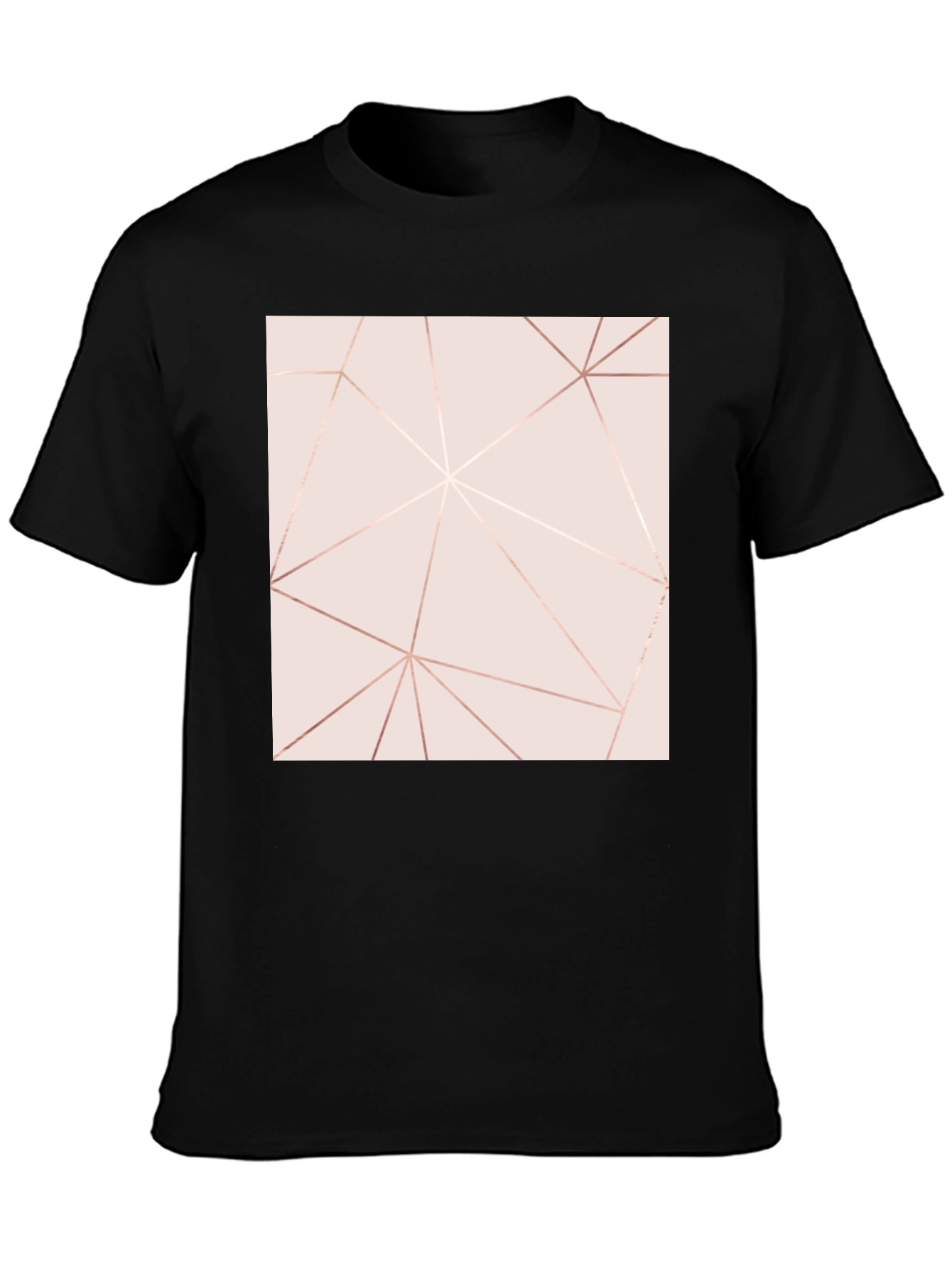 Geometric Lines Graphic Tee - Modern Style