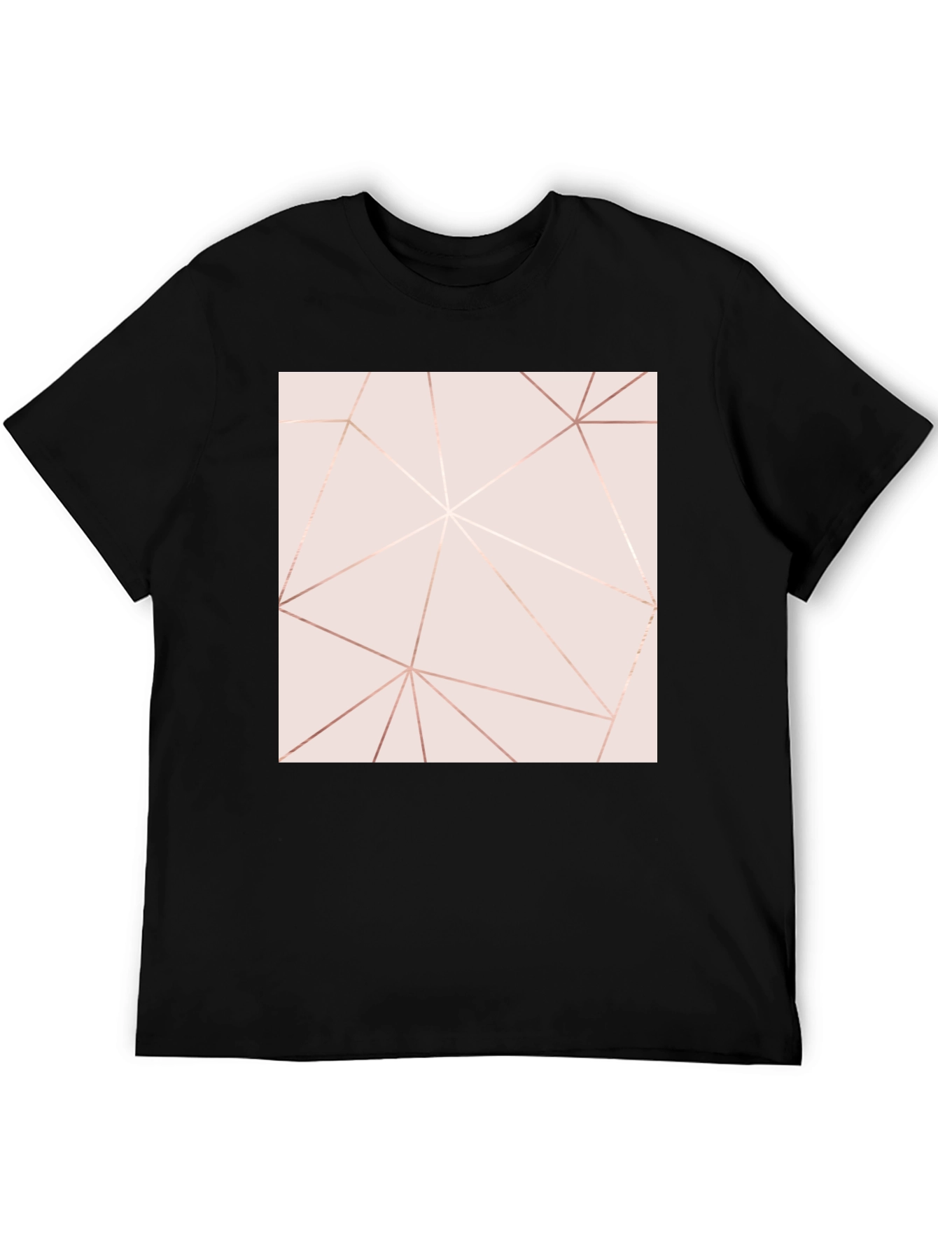 Geometric Lines Graphic Tee - Modern Style