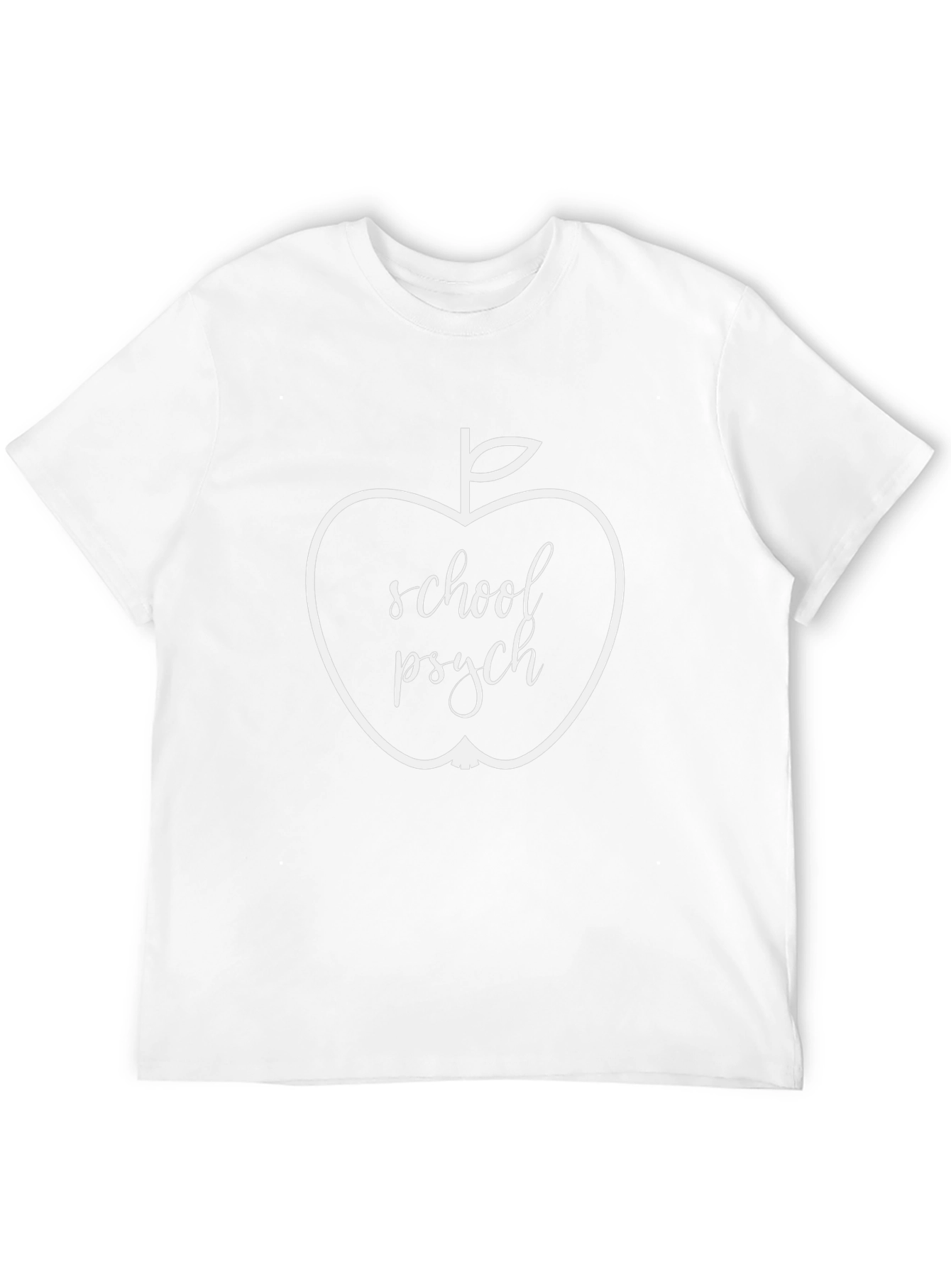 School Psych Apple T-Shirt - Teacher Appreciation Gift