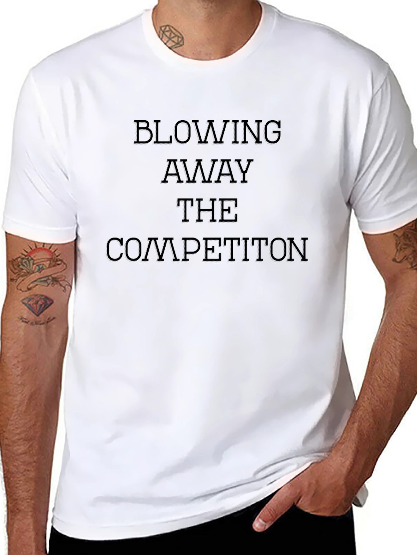 Blowing Away Competition Black Graphic Tee