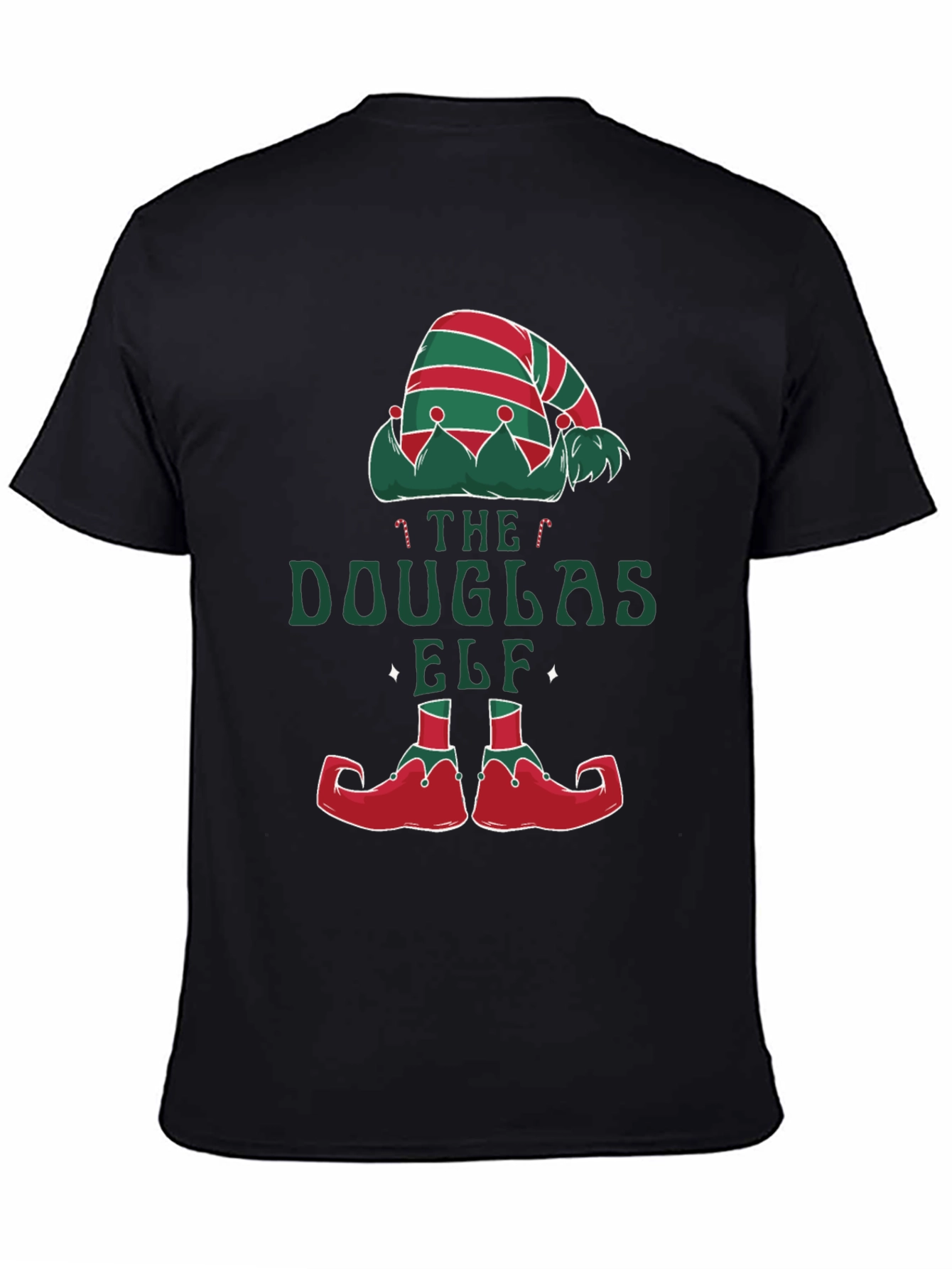 Douglas Elf Christmas T-Shirt - Holiday Festive Tee