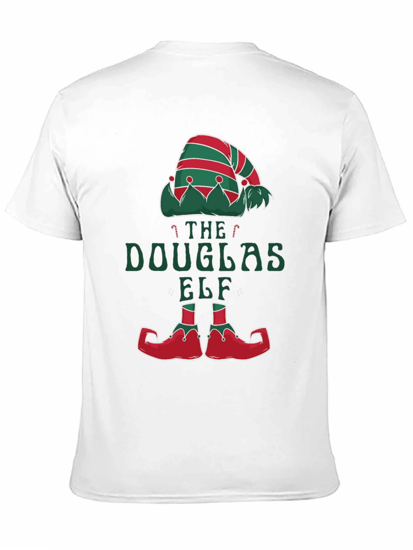 Douglas Elf Christmas T-Shirt - Holiday Festive Tee