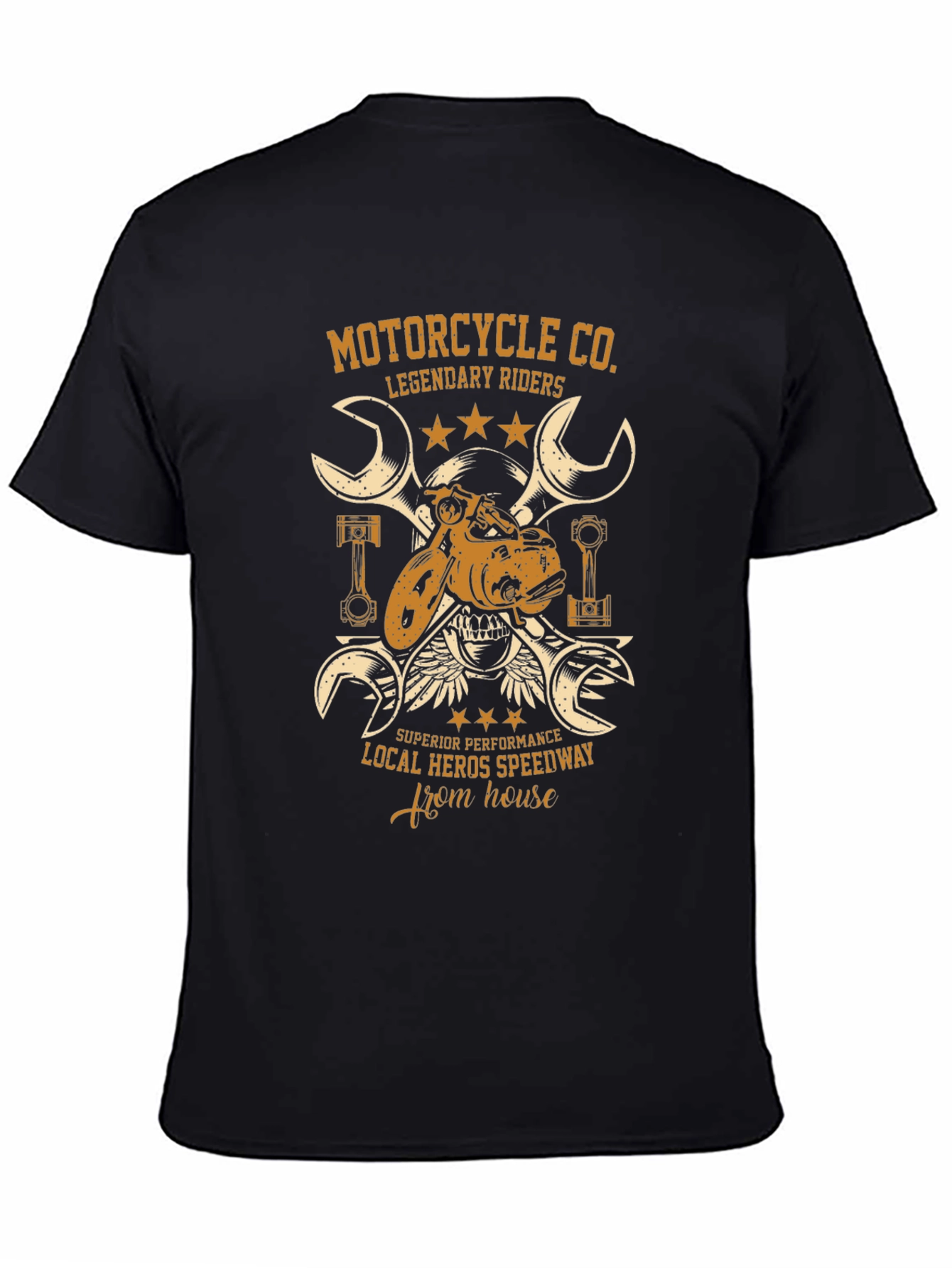 Motorcycle Co. Rider Graphic Tee - Black
