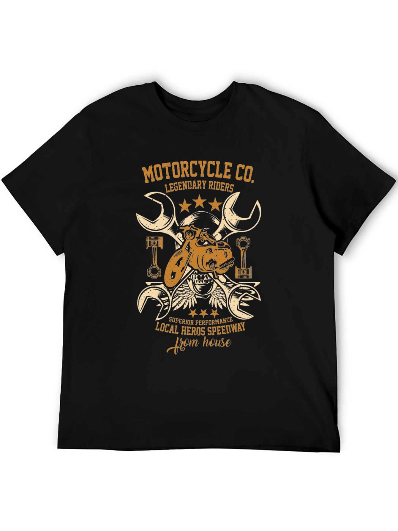 Motorcycle Co. Rider Graphic Tee - Black