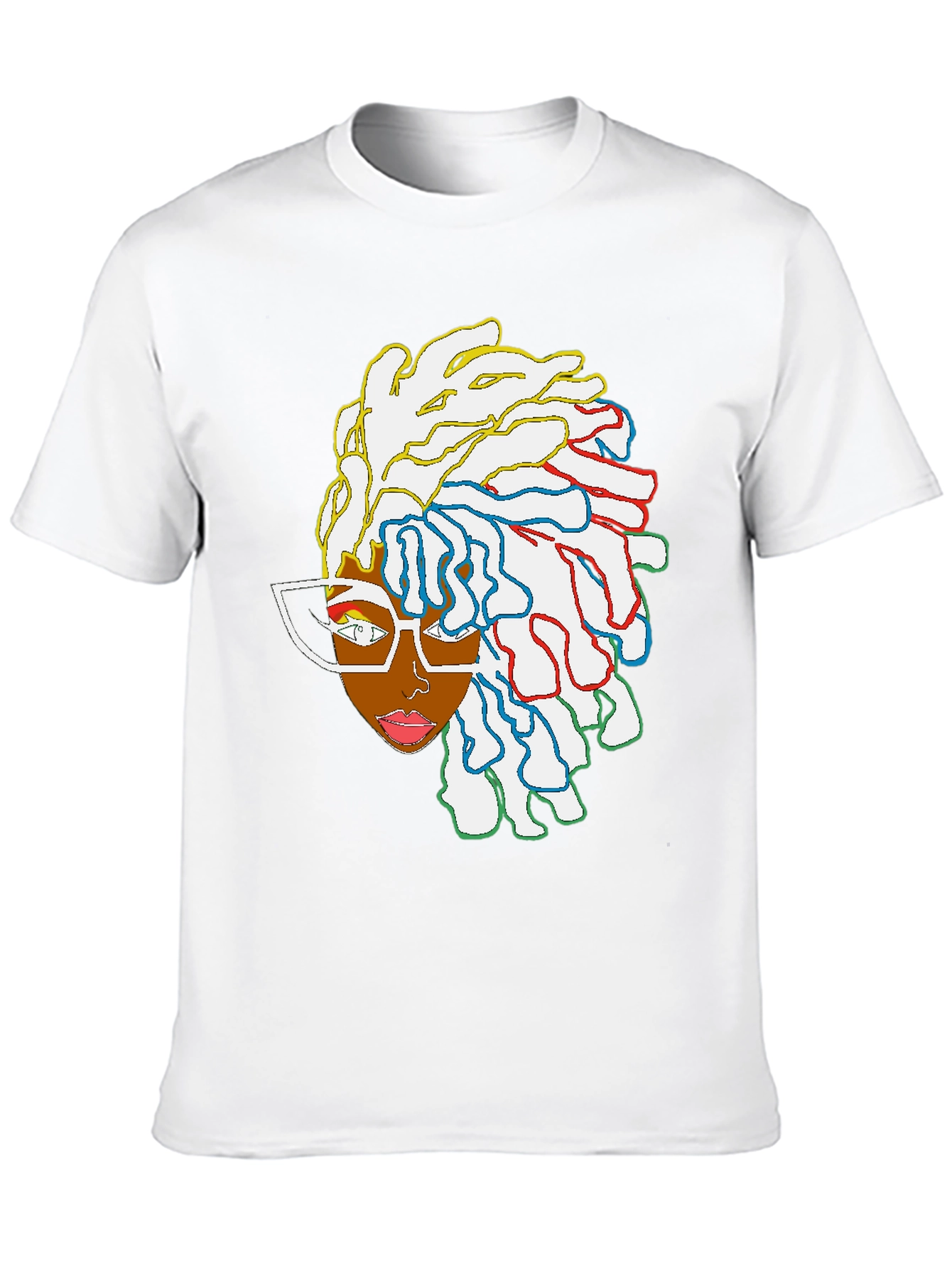 Cool Graphic Tee - Abstract Afro Art