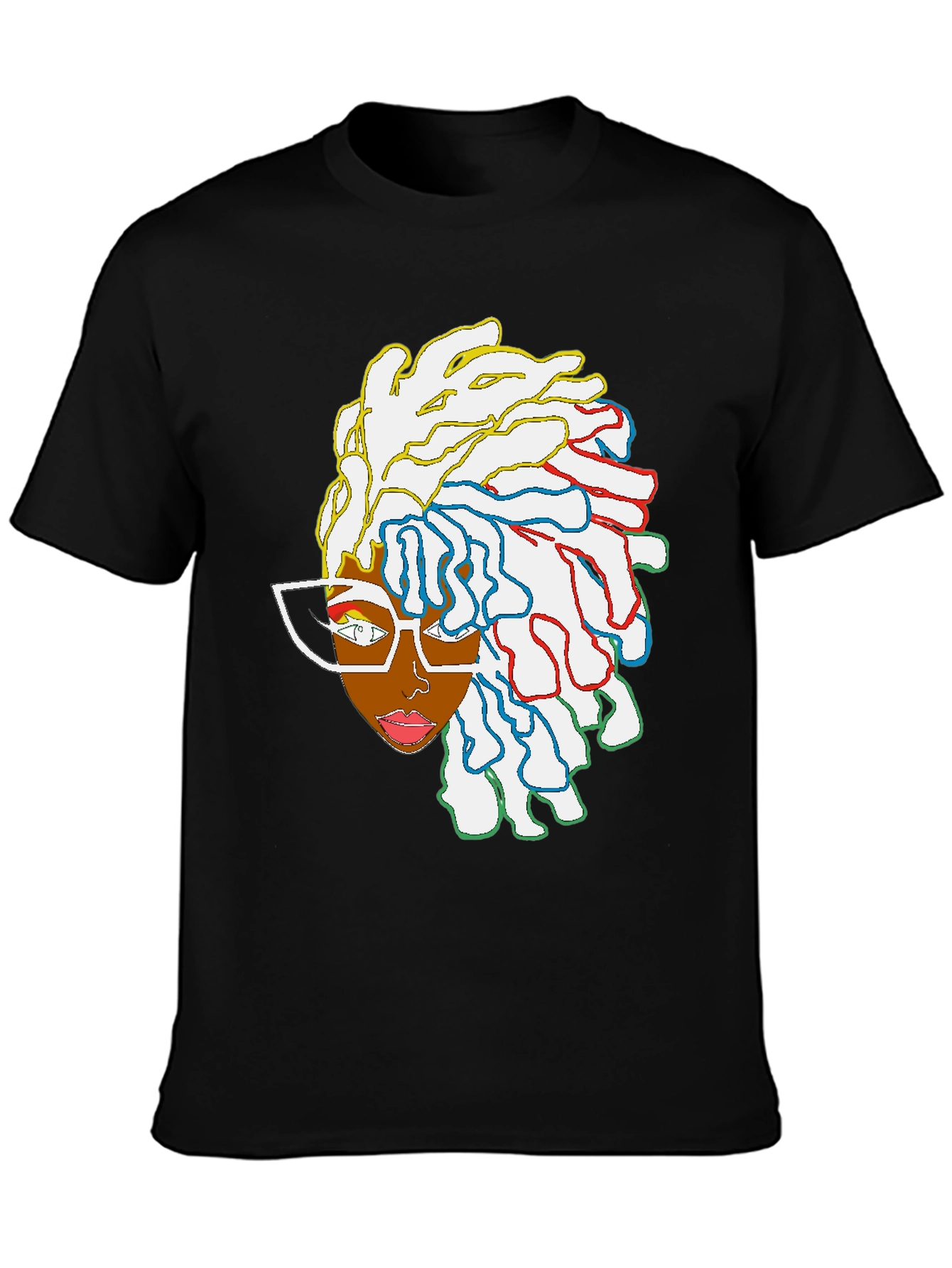 Cool Graphic Tee - Abstract Afro Art