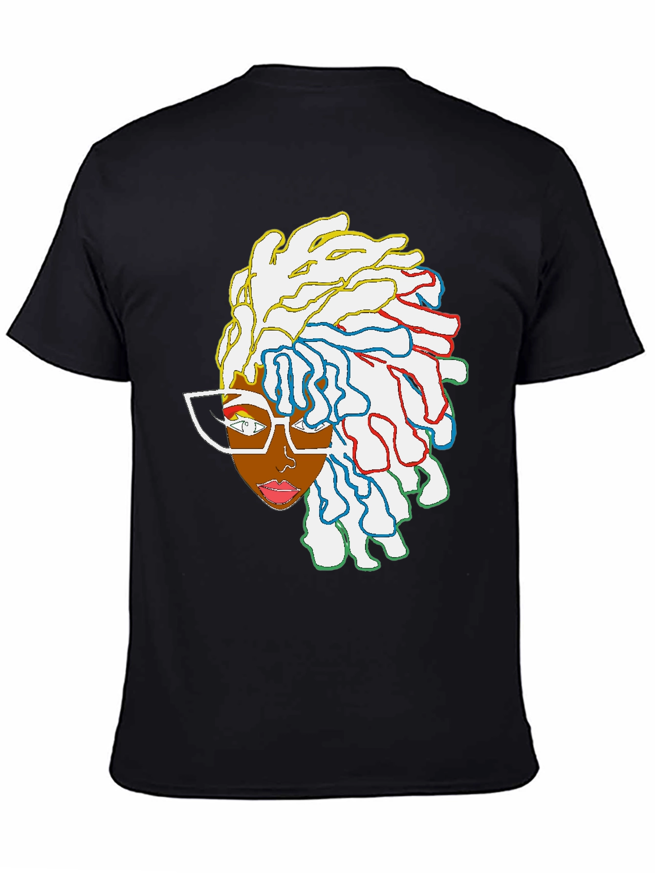 Cool Graphic Tee - Abstract Afro Art