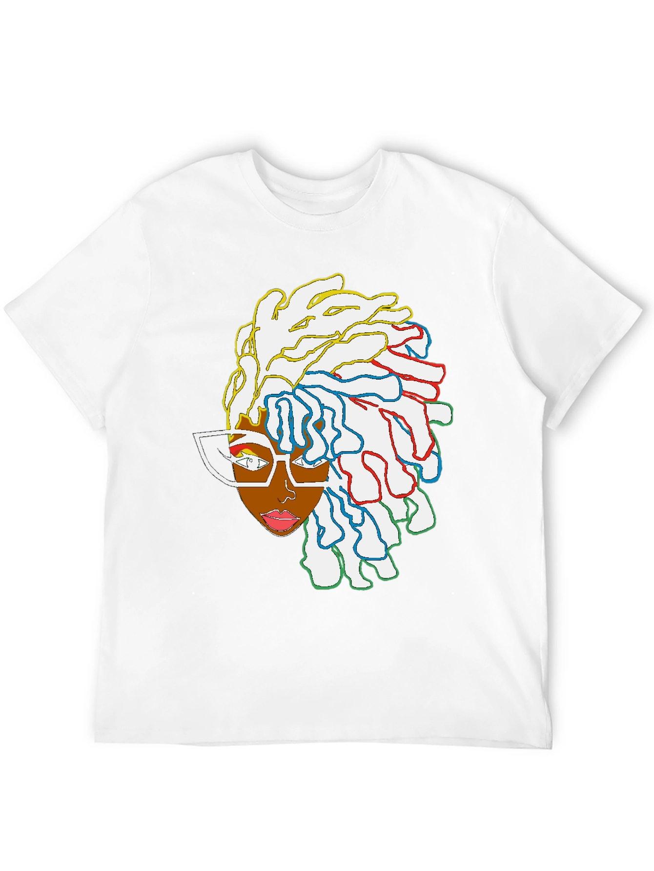 Cool Graphic Tee - Abstract Afro Art