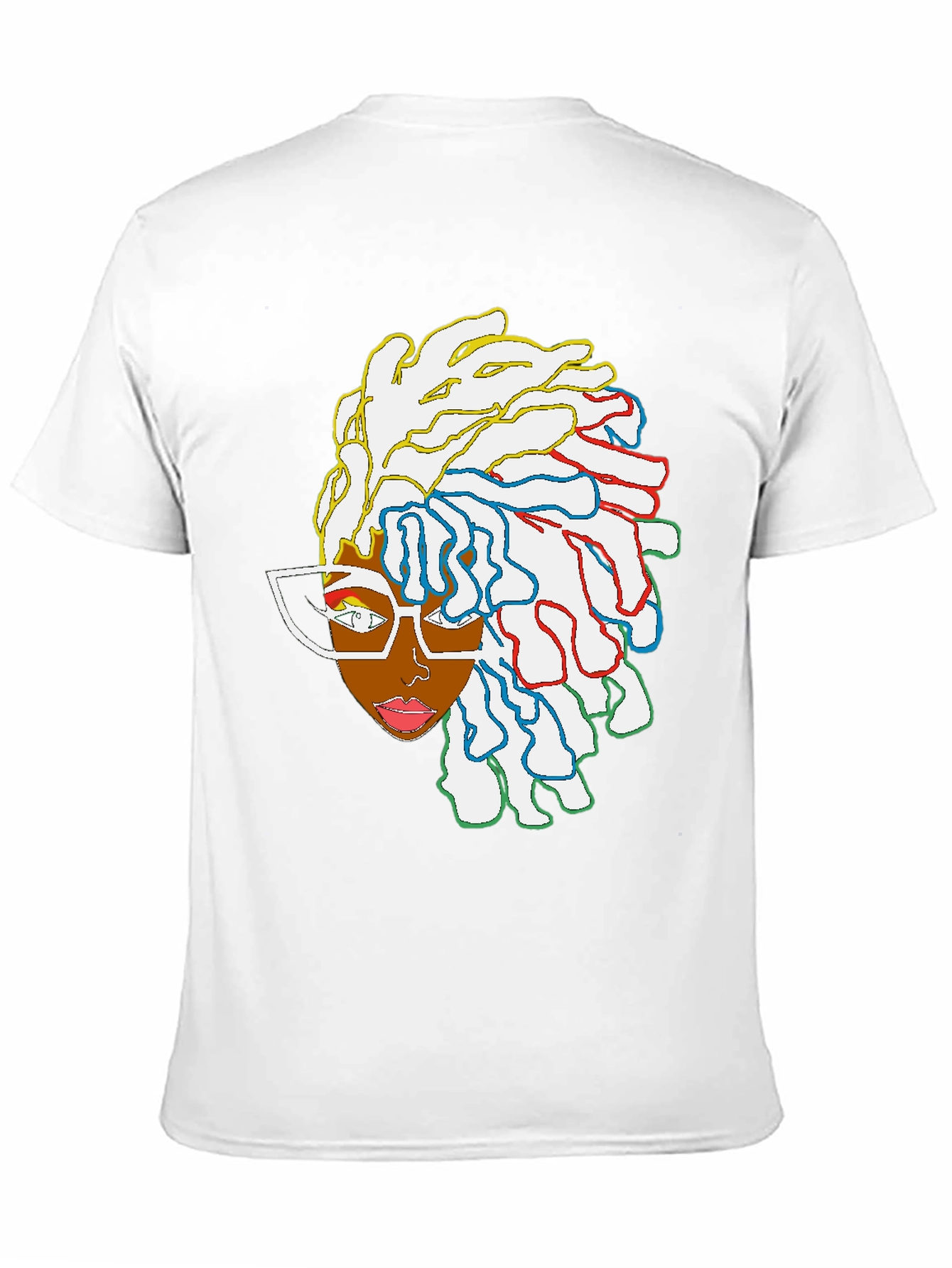 Cool Graphic Tee - Abstract Afro Art