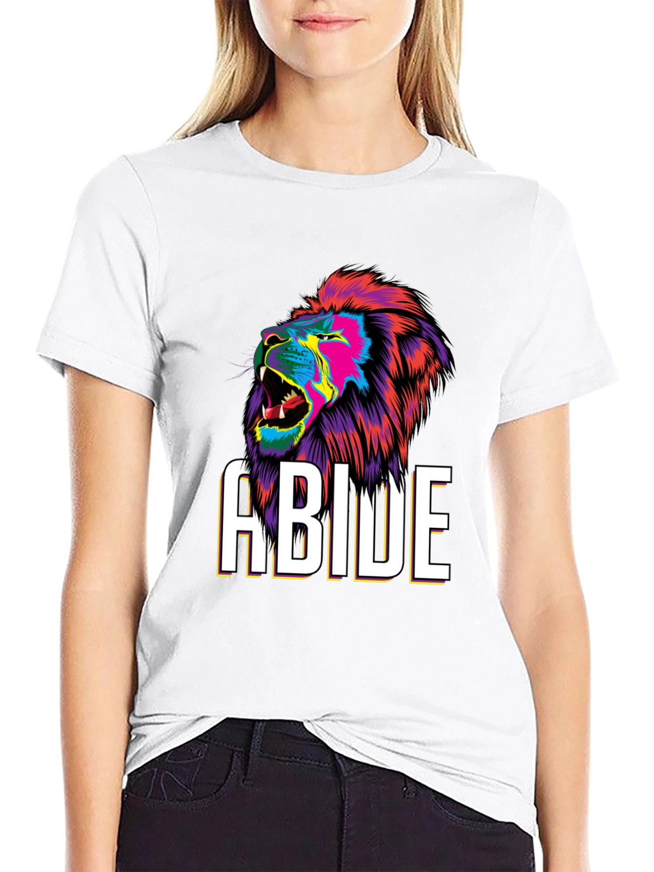 Abide Lion Graphic Tee - Bold Style