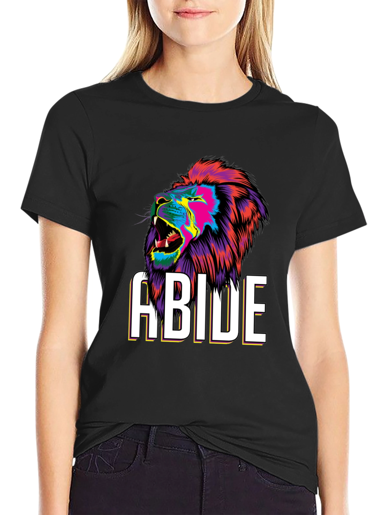 Abide Lion Graphic Tee - Bold Style