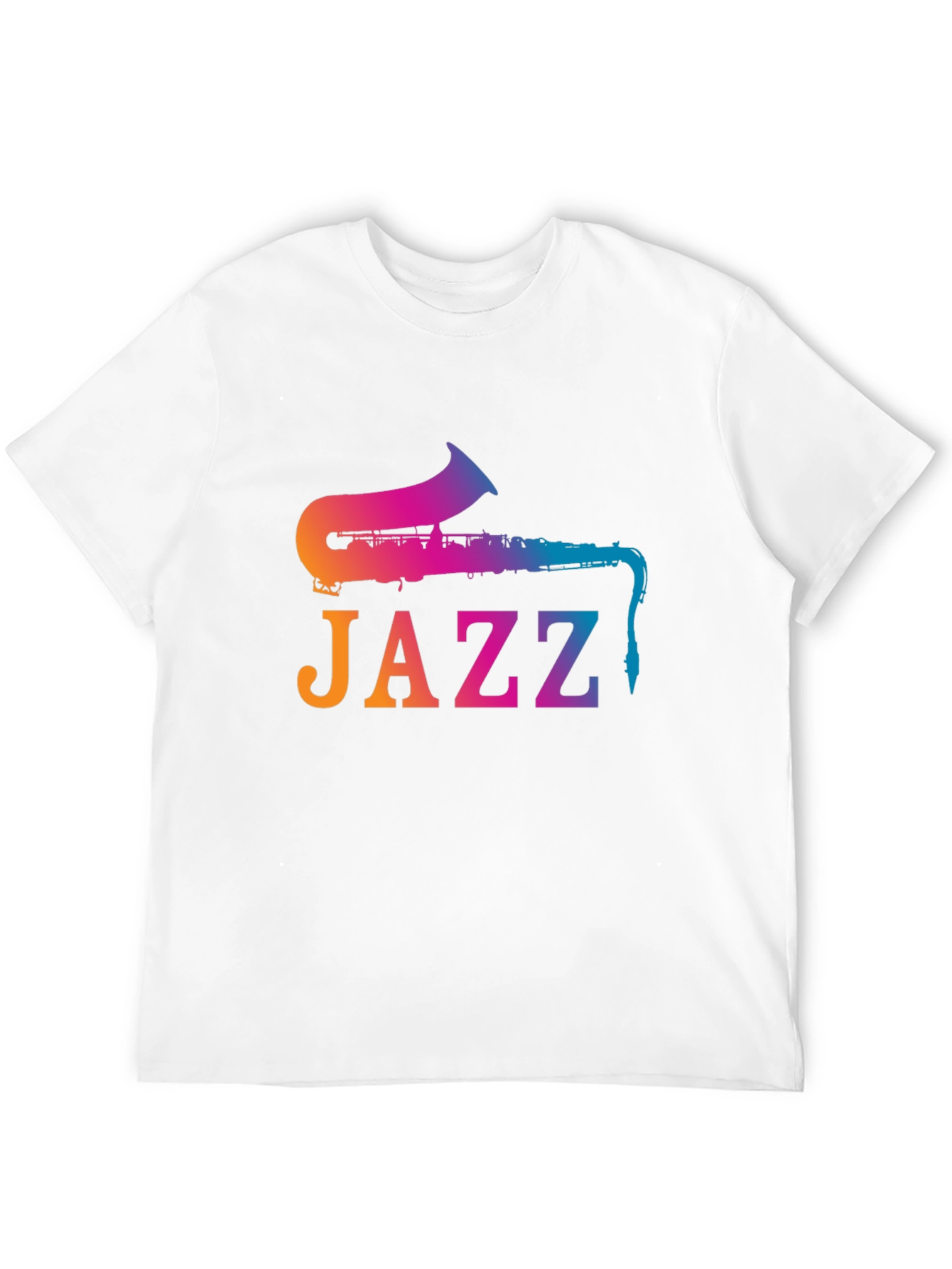Jazz Saxophone Gradient T-Shirt - Music Lover Tee