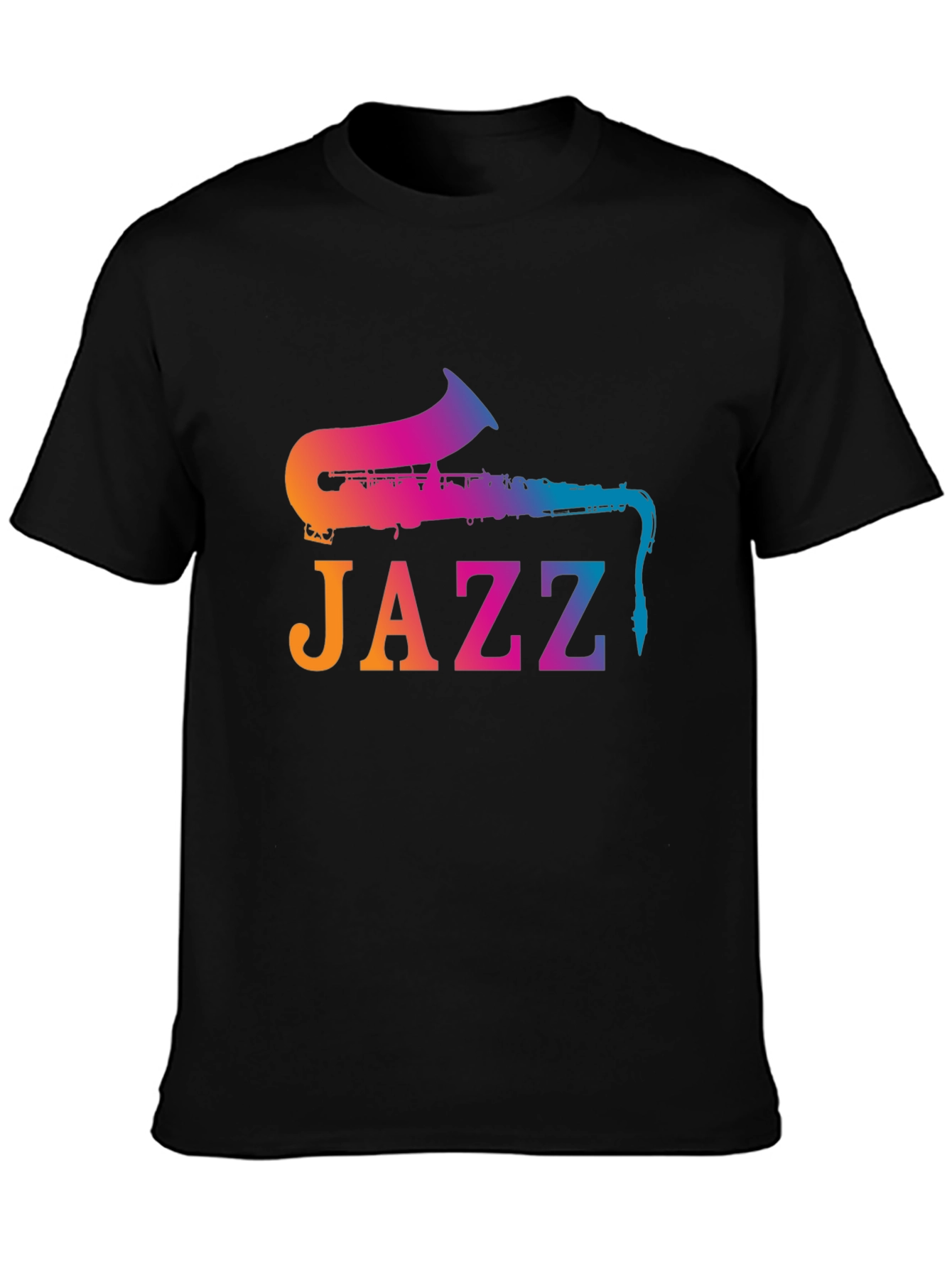 Jazz Saxophone Gradient T-Shirt - Music Lover Tee