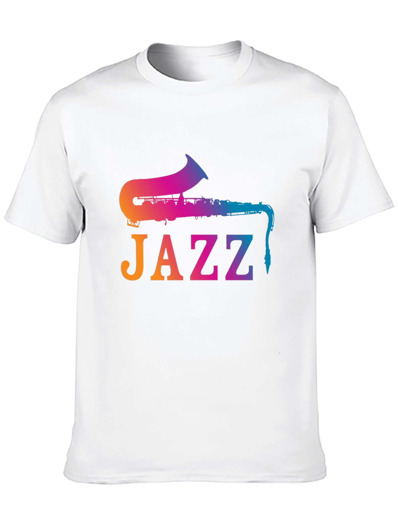 Jazz Saxophone Gradient T-Shirt - Music Lover Tee