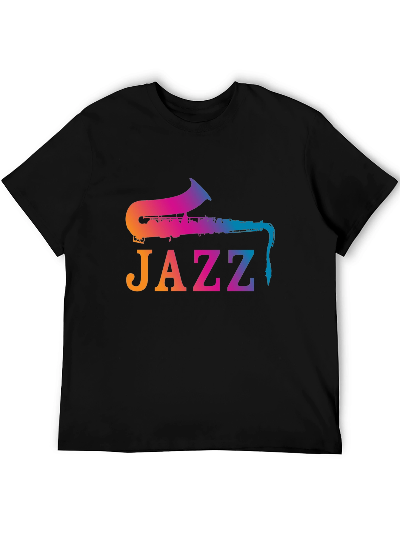 Jazz Saxophone Gradient T-Shirt - Music Lover Tee