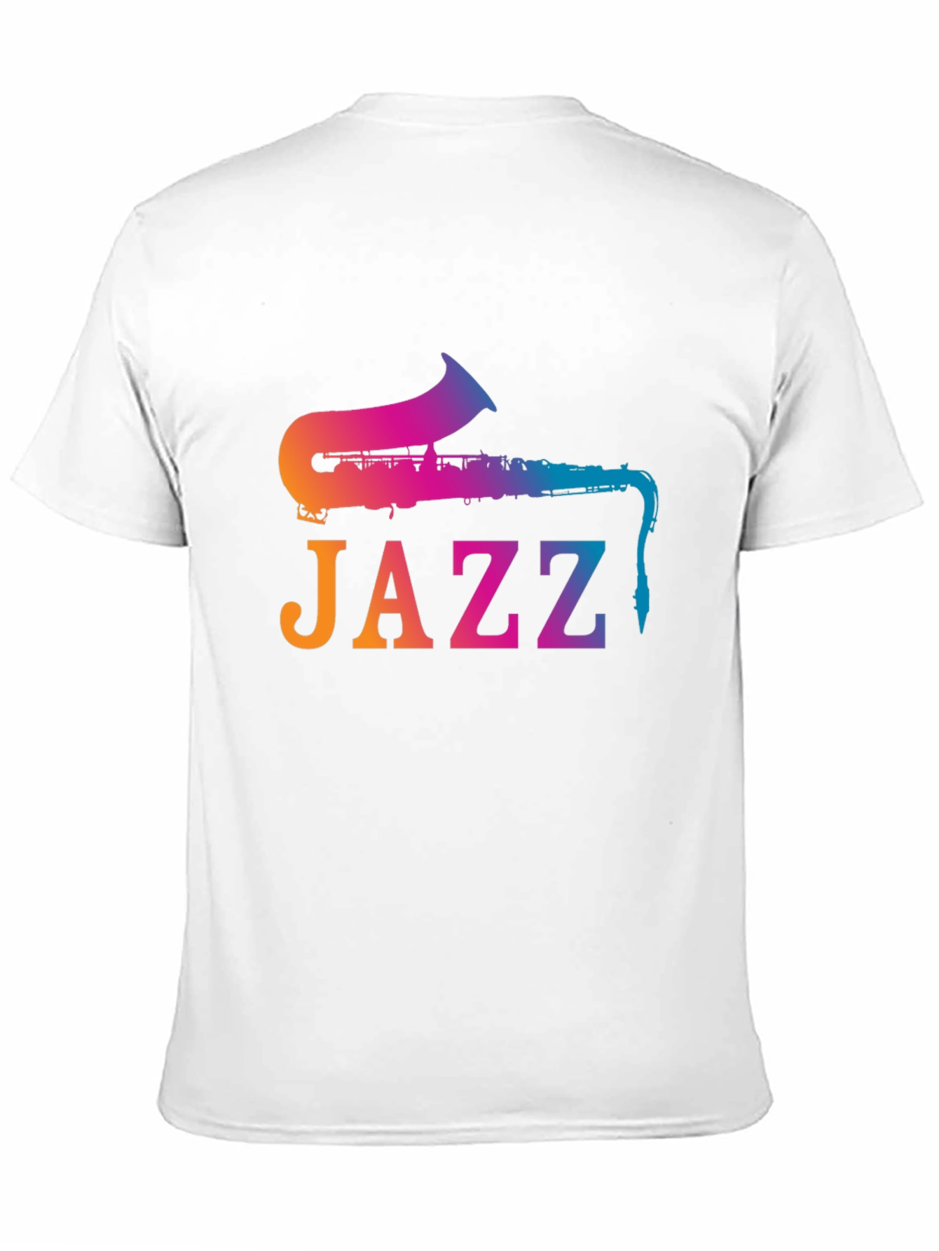 Jazz Saxophone Gradient T-Shirt - Music Lover Tee